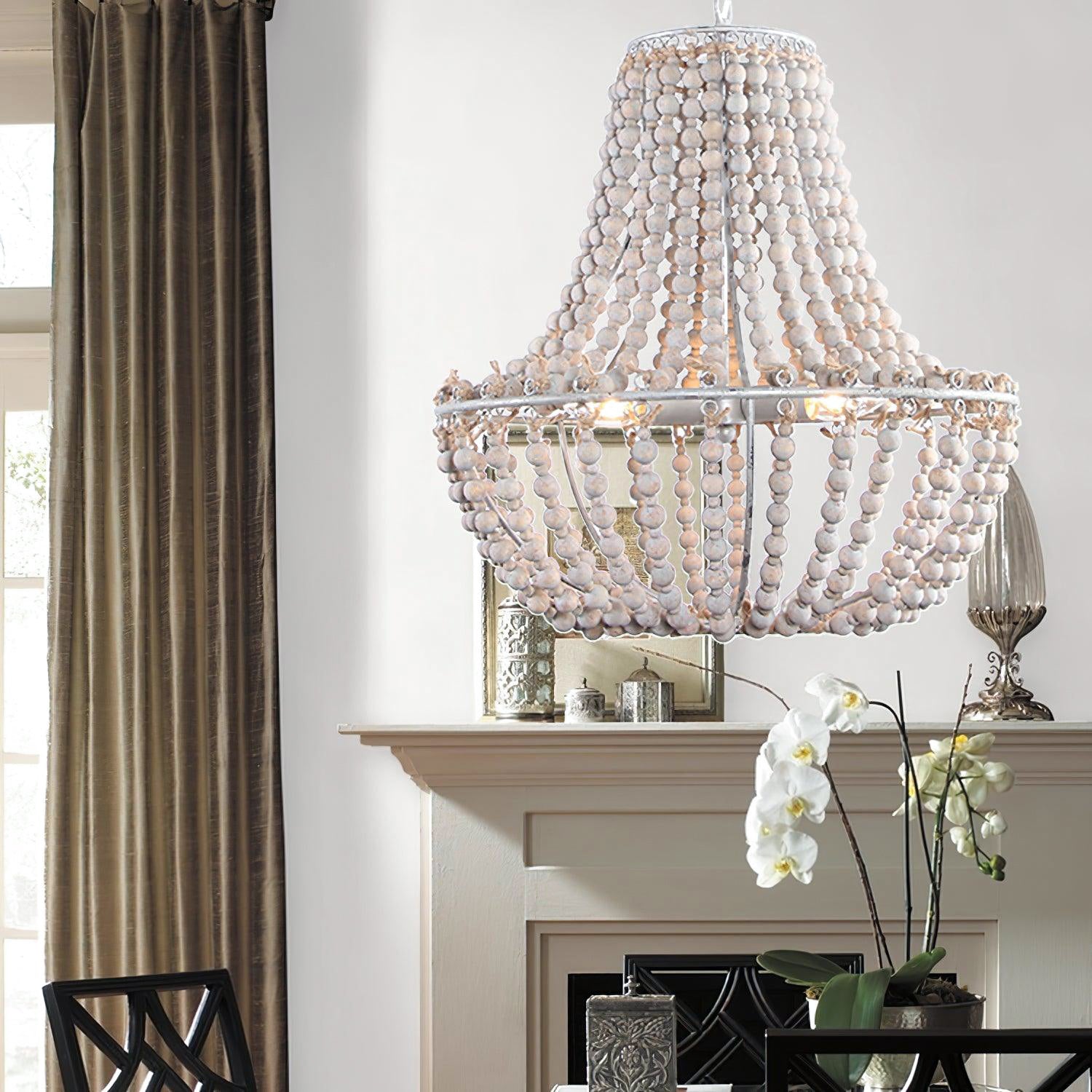 Lustra Chandelier Wood Organic Relaxed - Letslighting