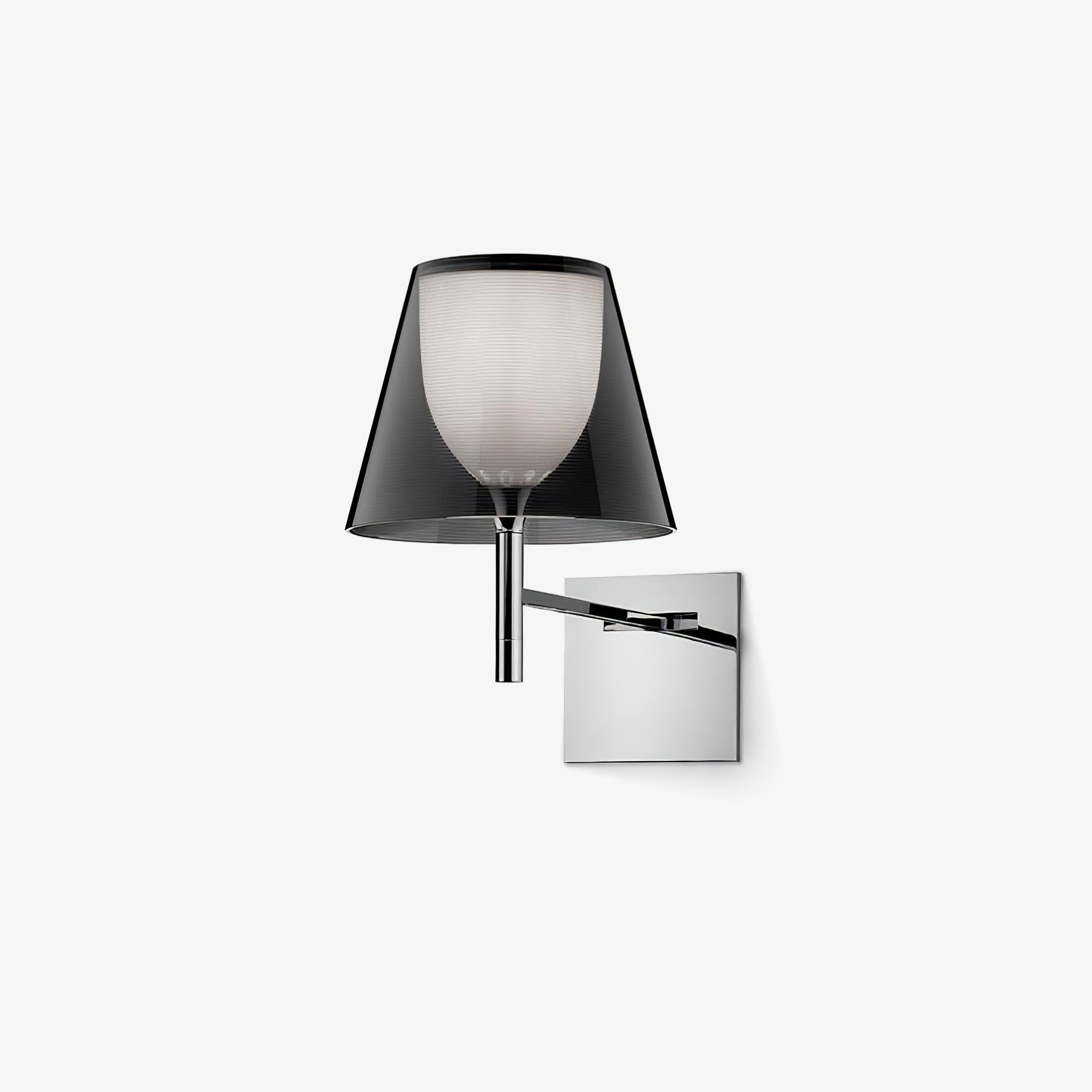 Orsore Chrome Prism Fabric Wall Lamp - Letslighting