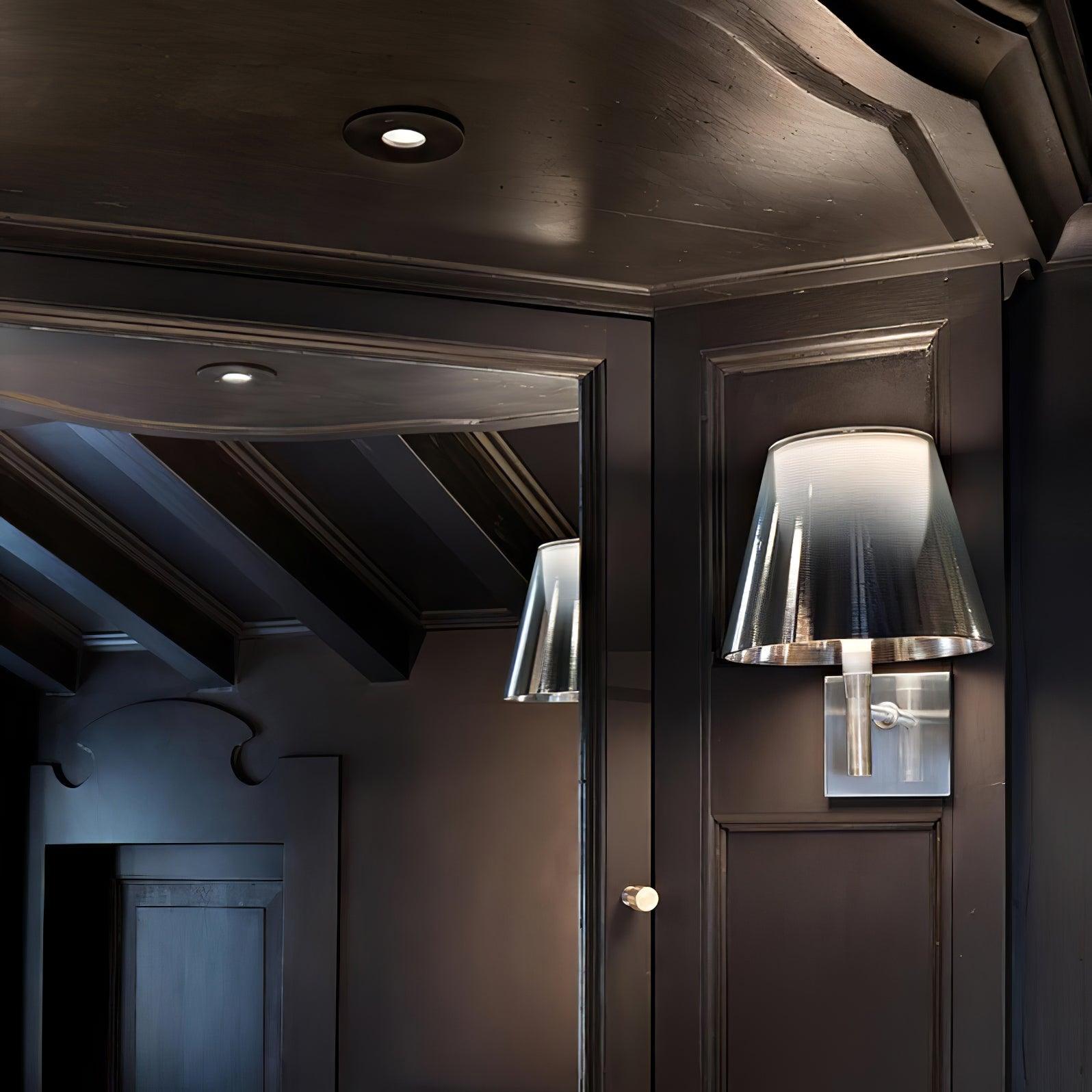 Orsore Chrome Prism Fabric Wall Lamp - Letslighting