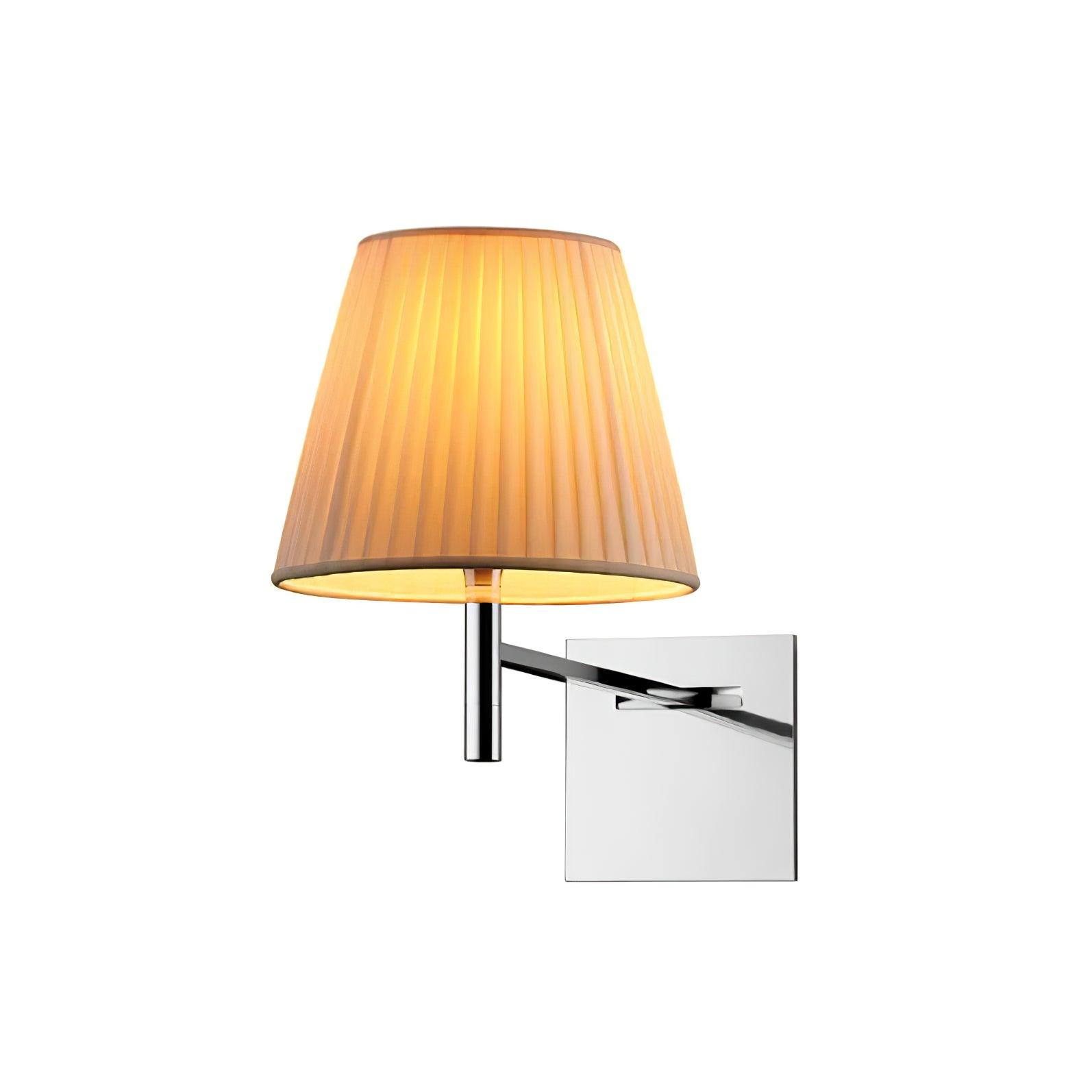 Orsore Chrome Prism Fabric Wall Lamp - Letslighting