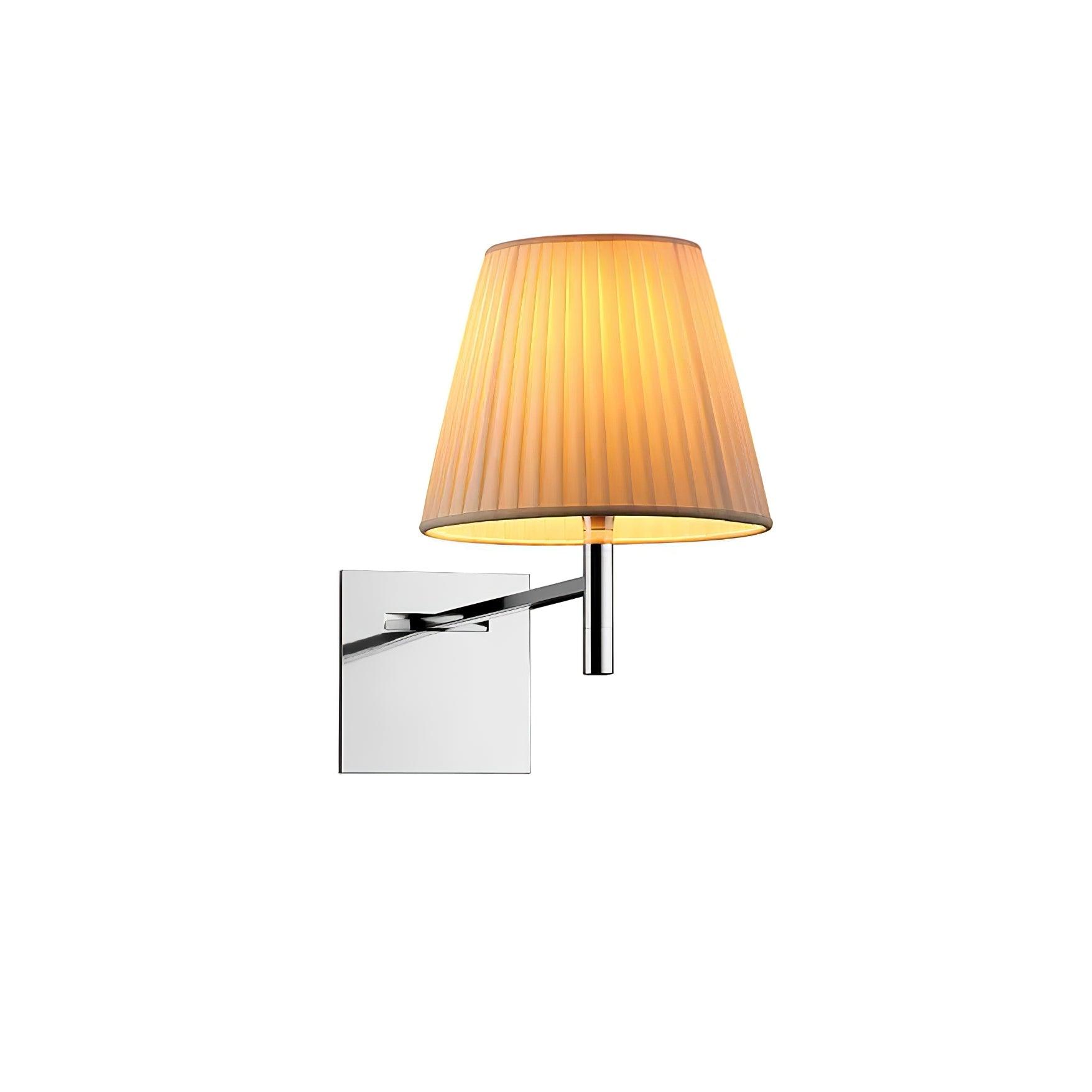 Orsore Chrome Prism Fabric Wall Lamp - Letslighting
