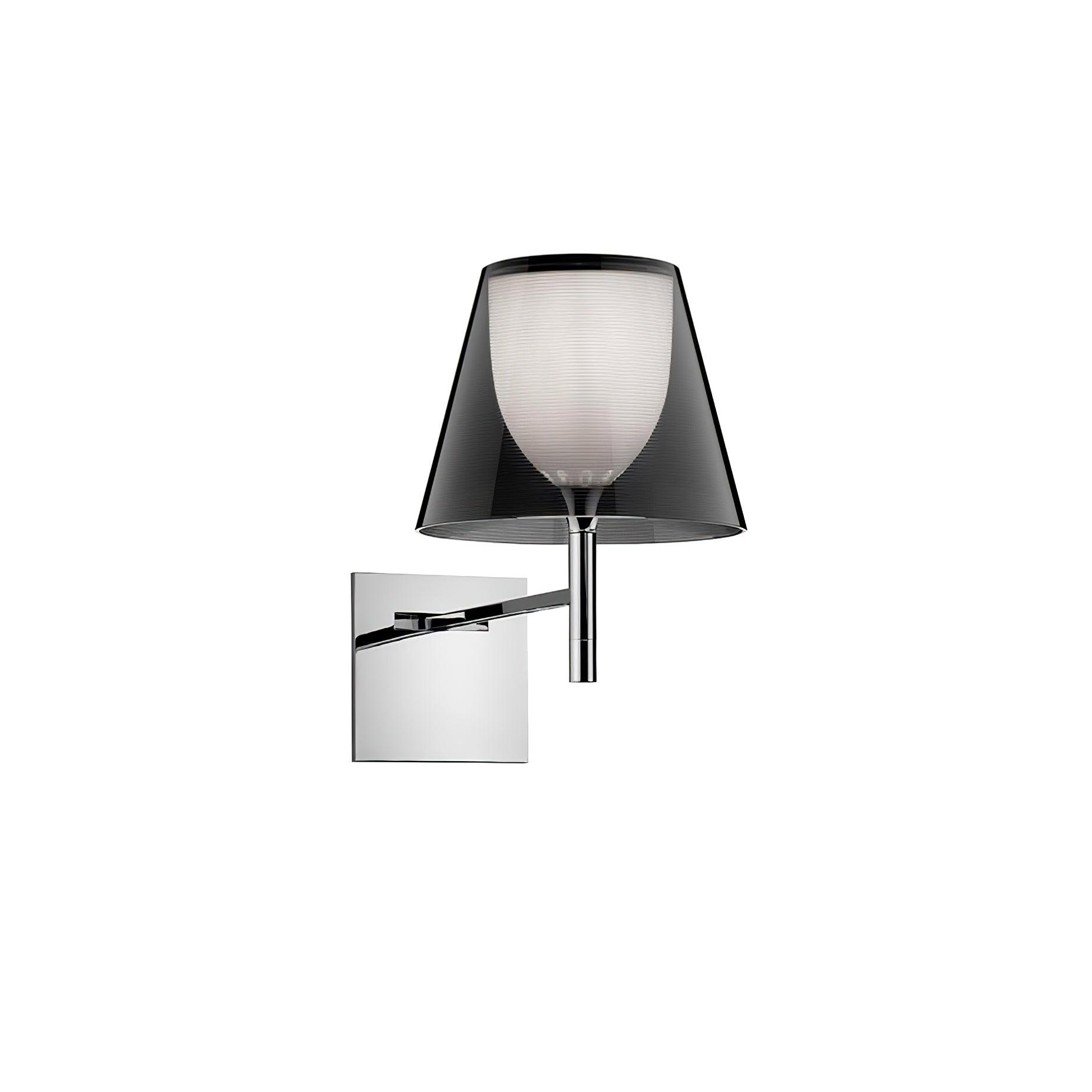 Orsore Chrome Prism Fabric Wall Lamp - Letslighting