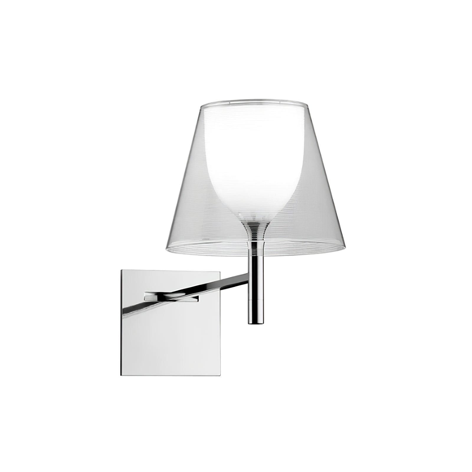 Orsore Chrome Prism Fabric Wall Lamp - Letslighting