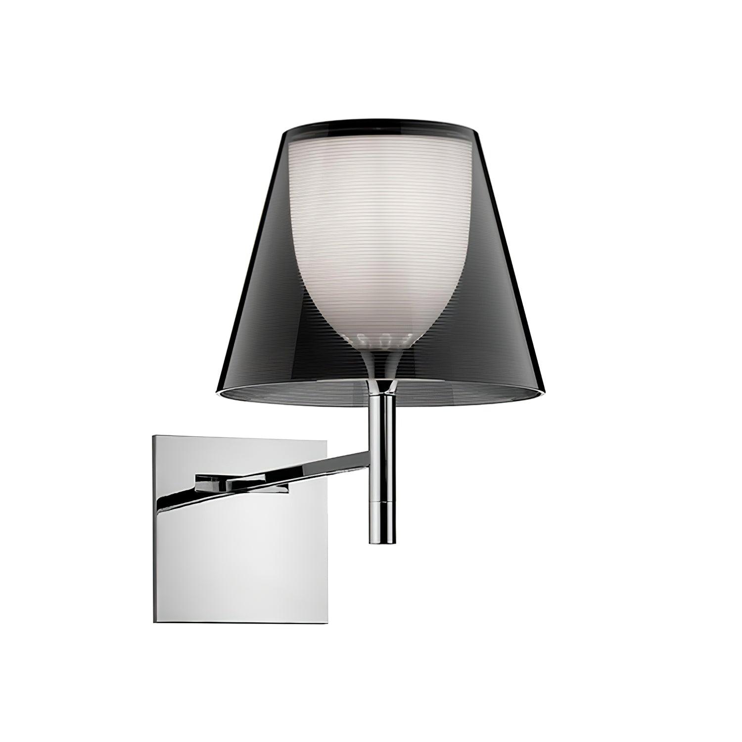 Orsore Chrome Prism Fabric Wall Lamp - Letslighting