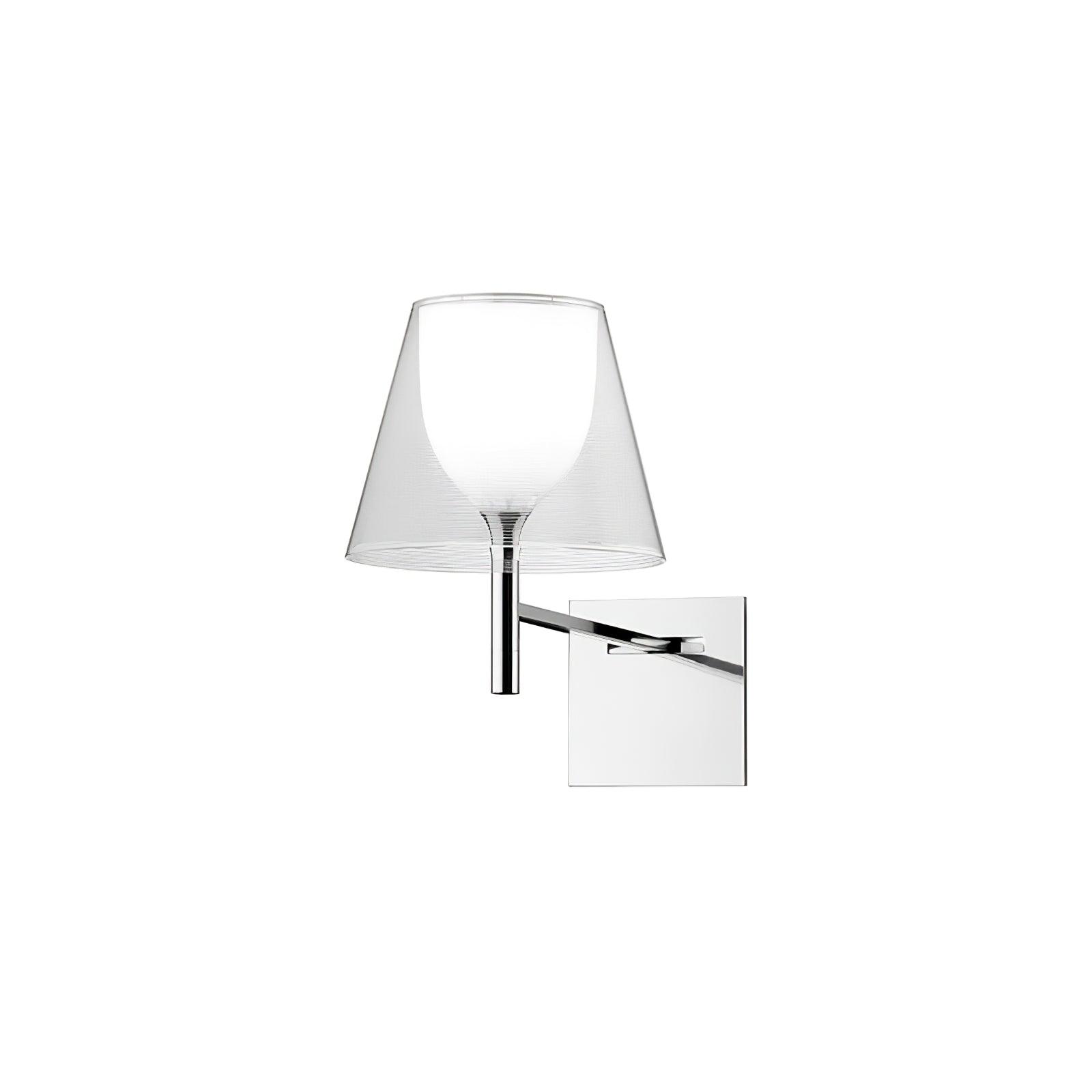Orsore Chrome Prism Fabric Wall Lamp - Letslighting