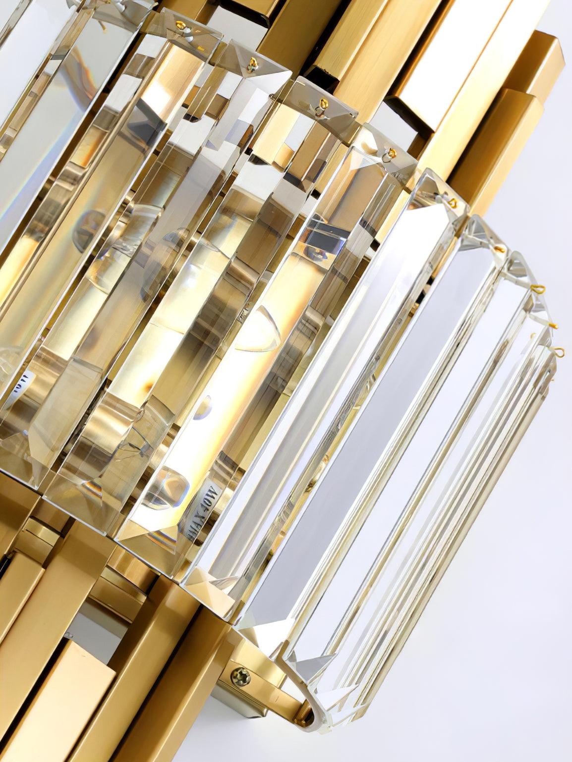 Voveliel Postmodern Luxury Crystal Glass Wall Lamp - Letslighting
