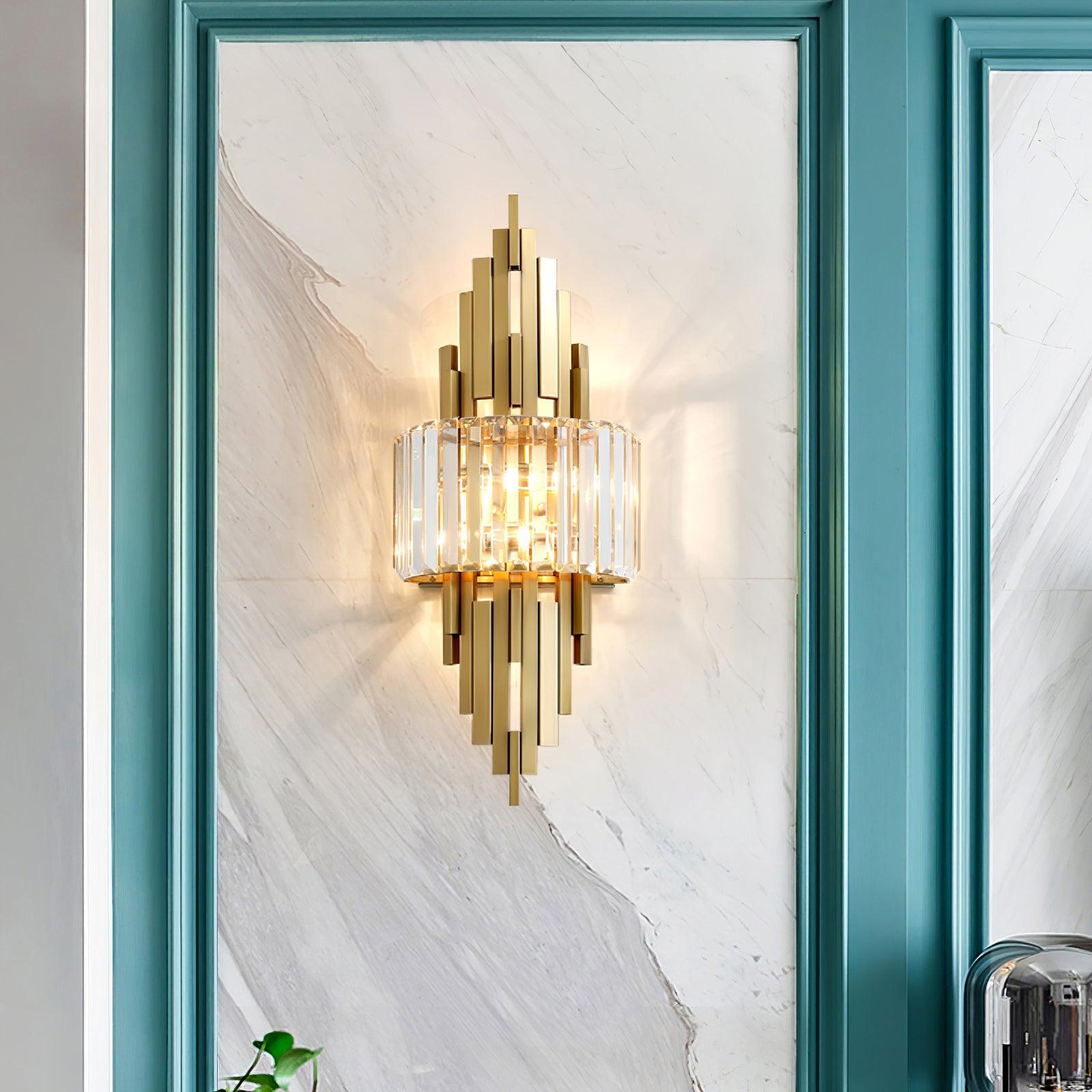 Voveliel Postmodern Luxury Crystal Glass Wall Lamp - Letslighting