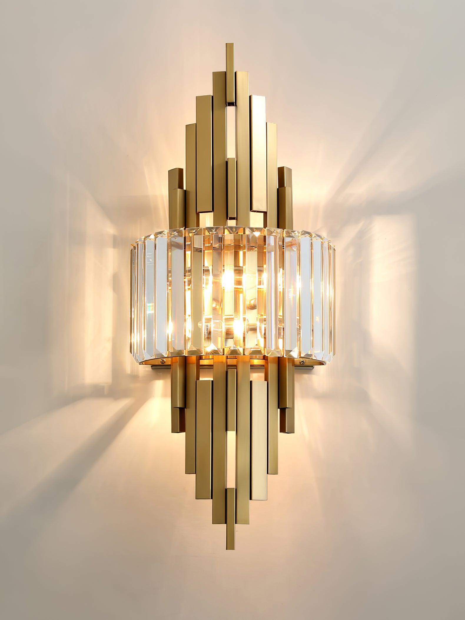 Voveliel Postmodern Luxury Crystal Glass Wall Lamp - Letslighting