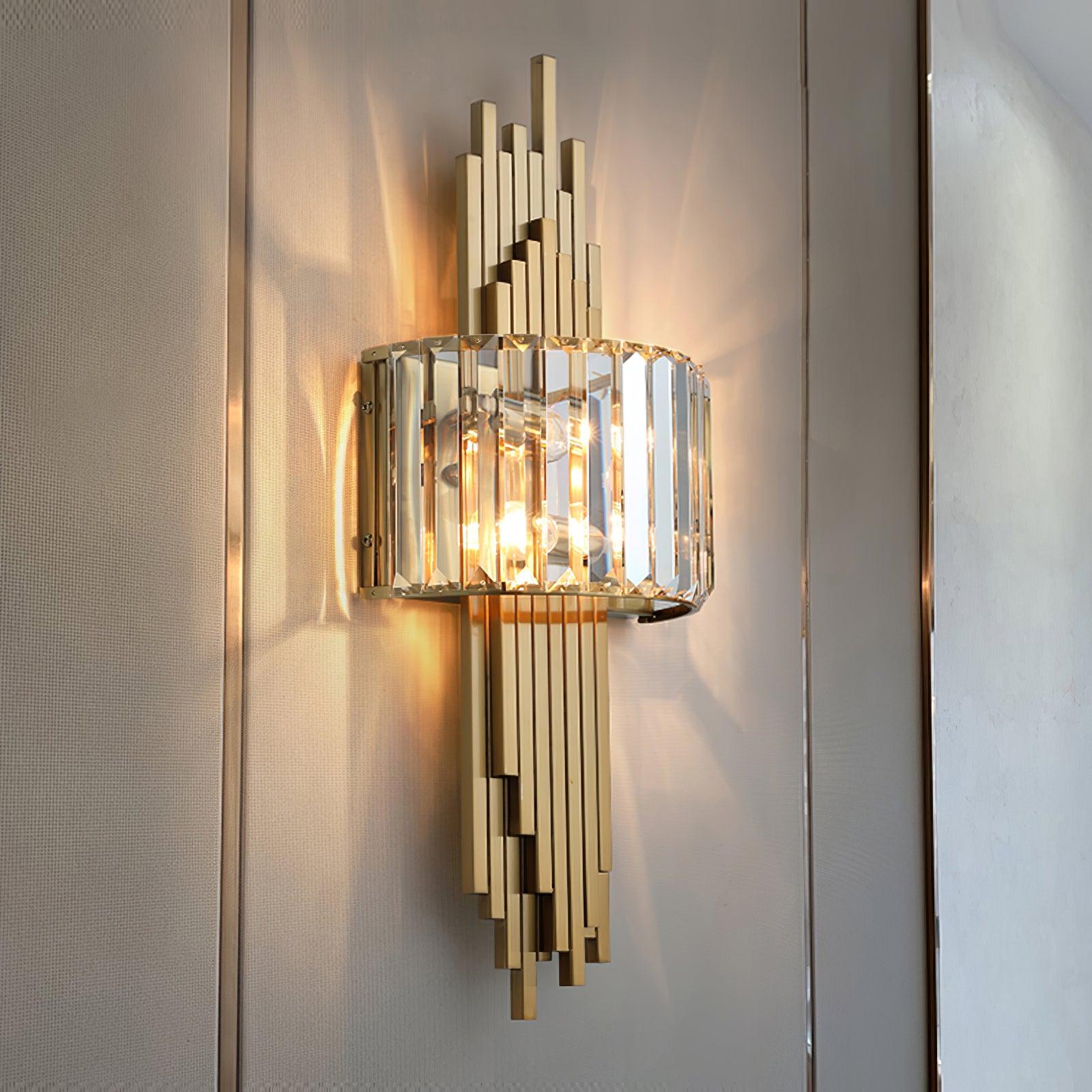 Voveliel Postmodern Luxury Crystal Glass Wall Lamp - Letslighting