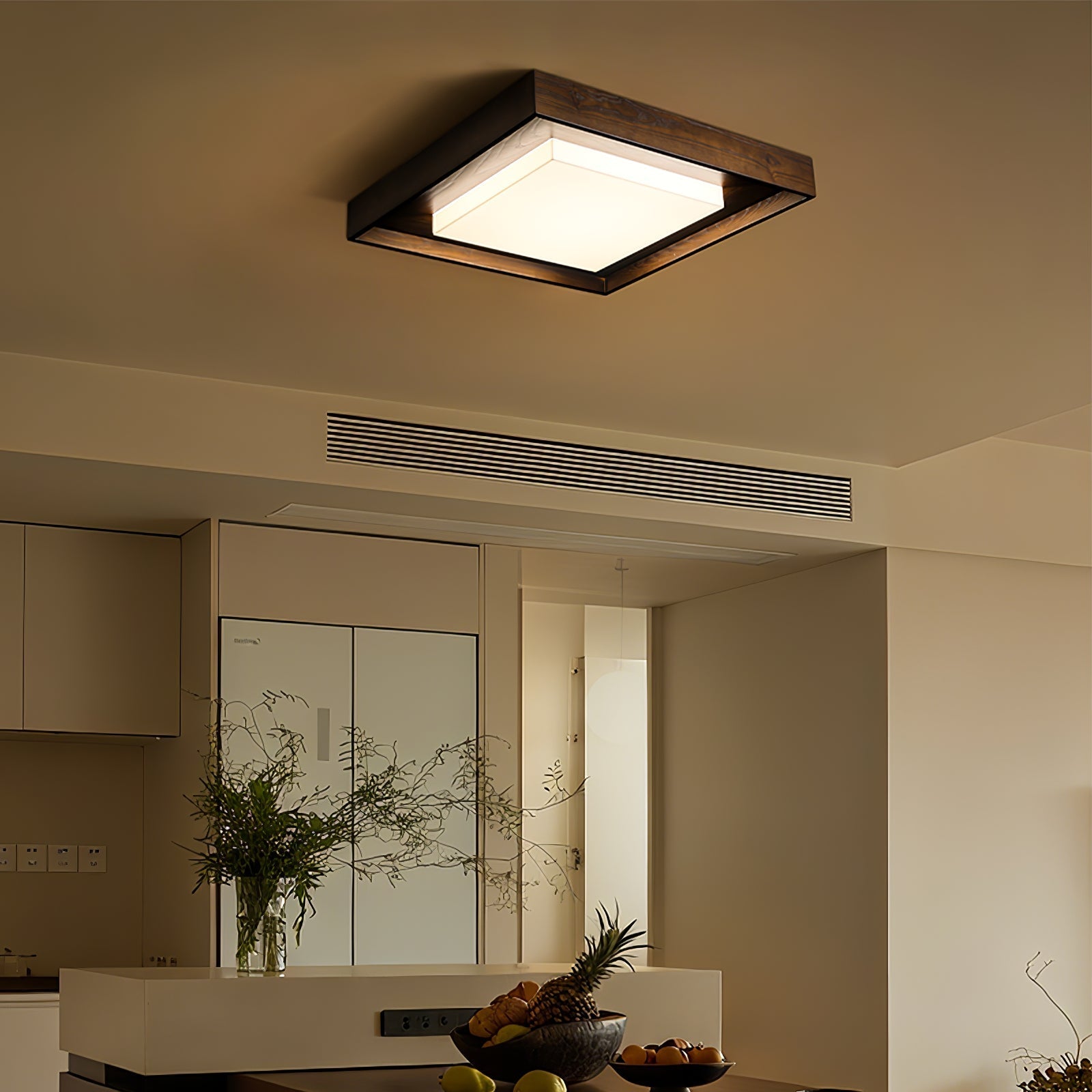 Auro Rustic Wood Ceiling Light - Letslighting