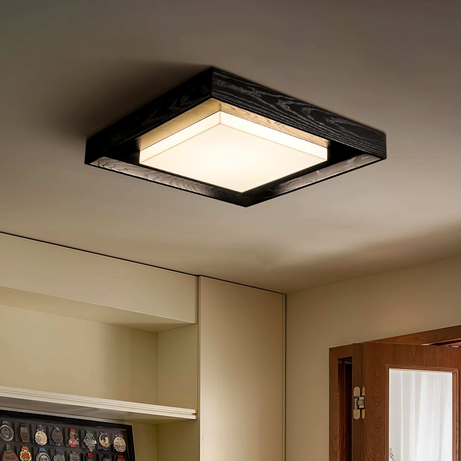 Auro Rustic Wood Ceiling Light - Letslighting