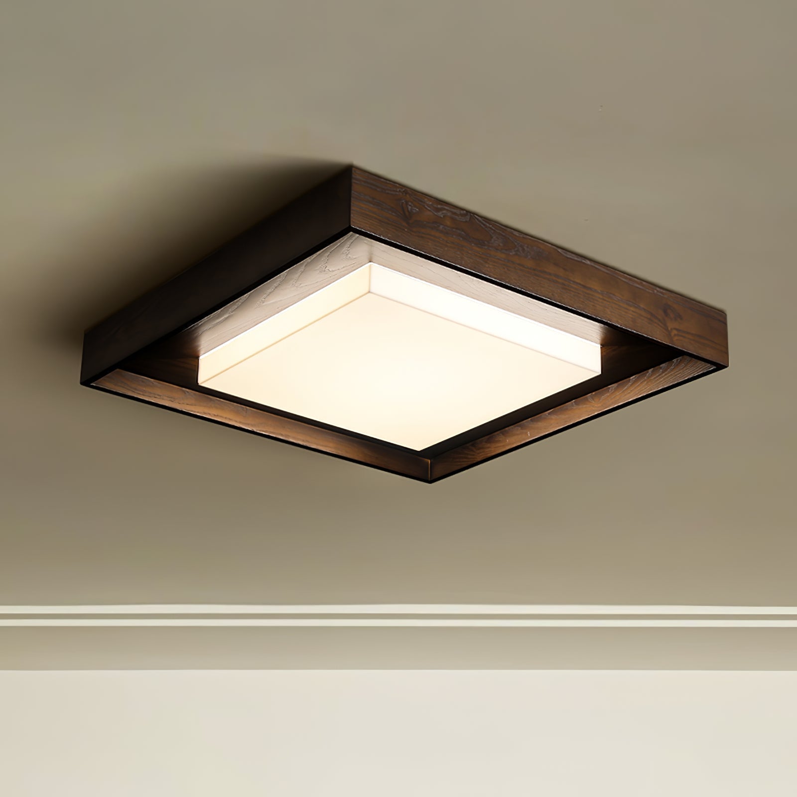 Auro Rustic Wood Ceiling Light - Letslighting