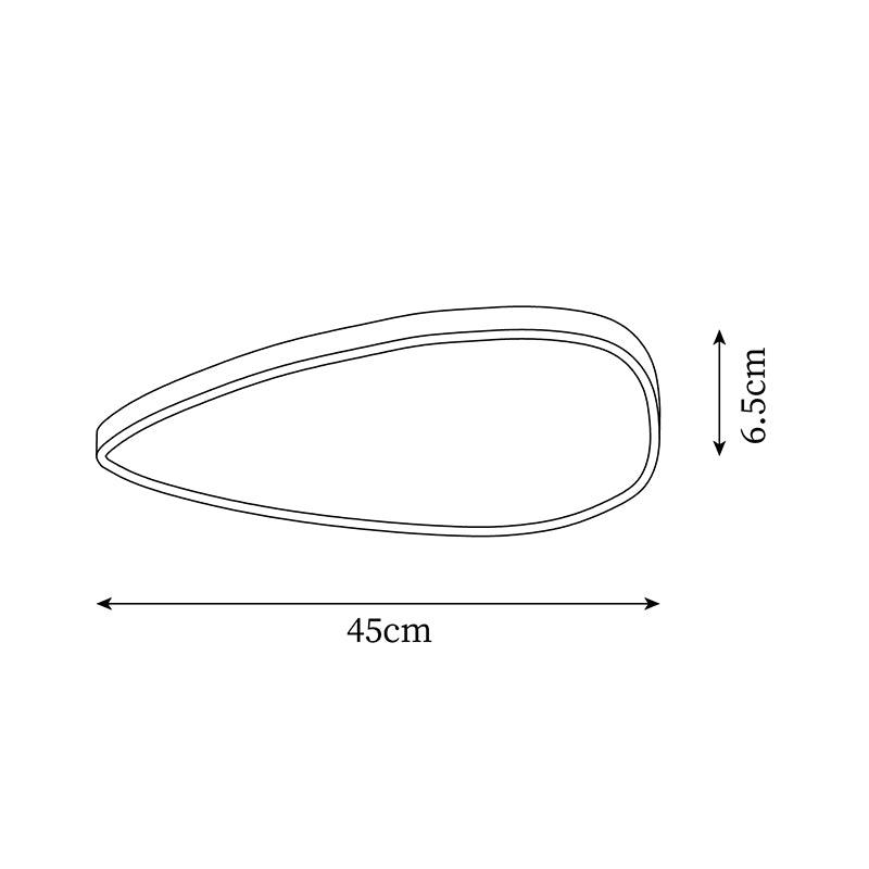 Kuzco Ceiling Light LED Modern Curved - Letslighting