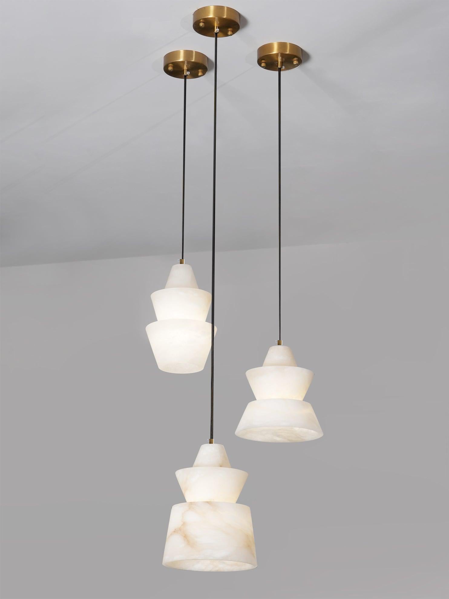 Strata Alabaster Pendant Light - Letslighting