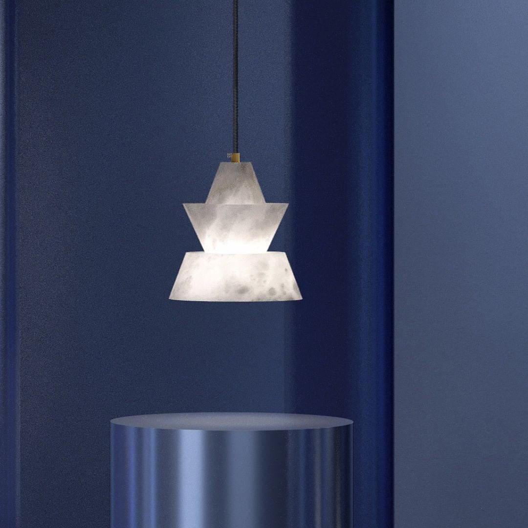Strata Alabaster Pendant Light - Letslighting