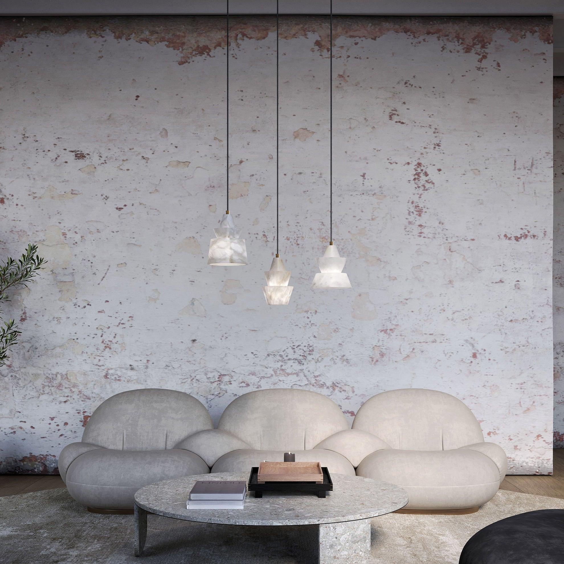 Strata Alabaster Pendant Light - Letslighting