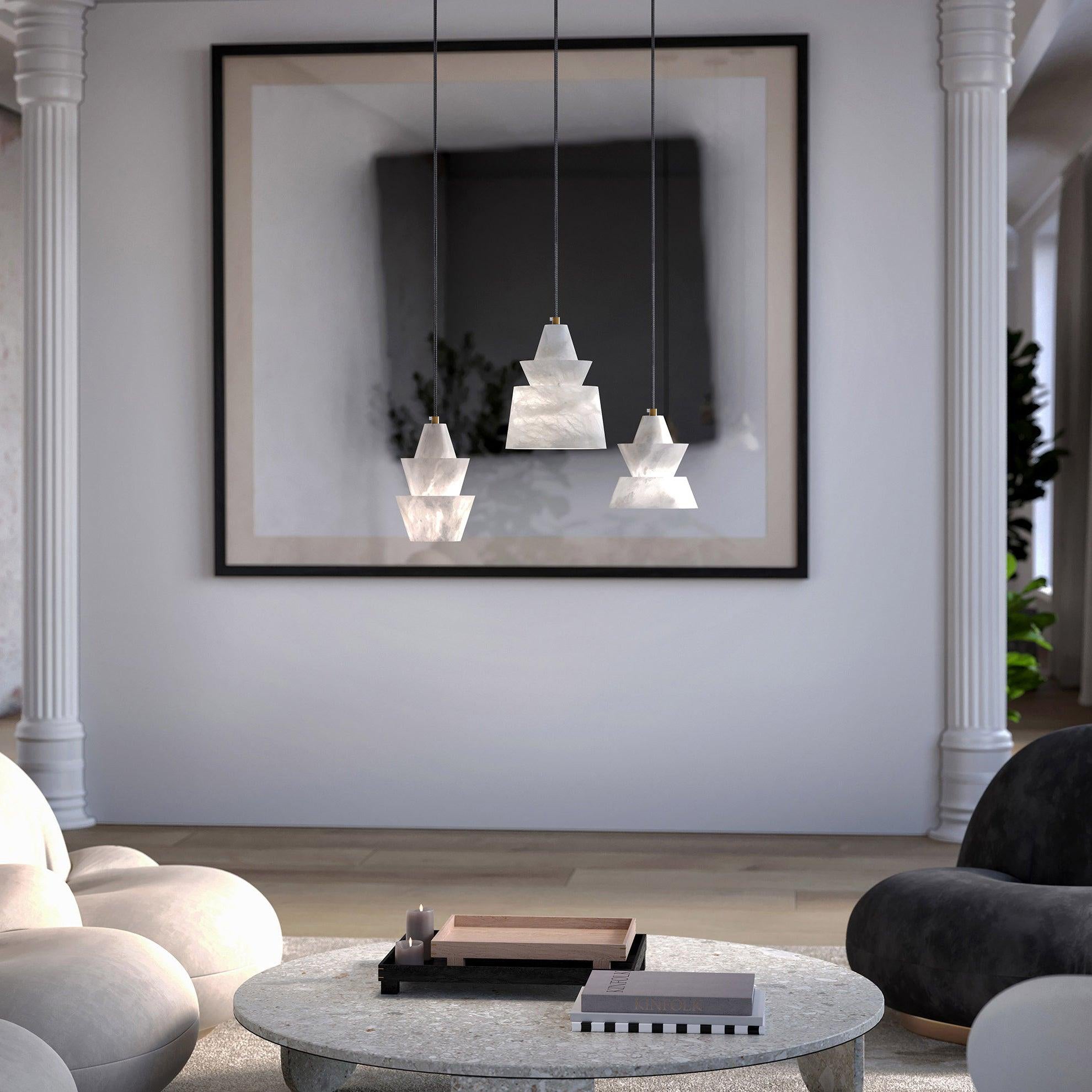 Strata Alabaster Pendant Light - Letslighting