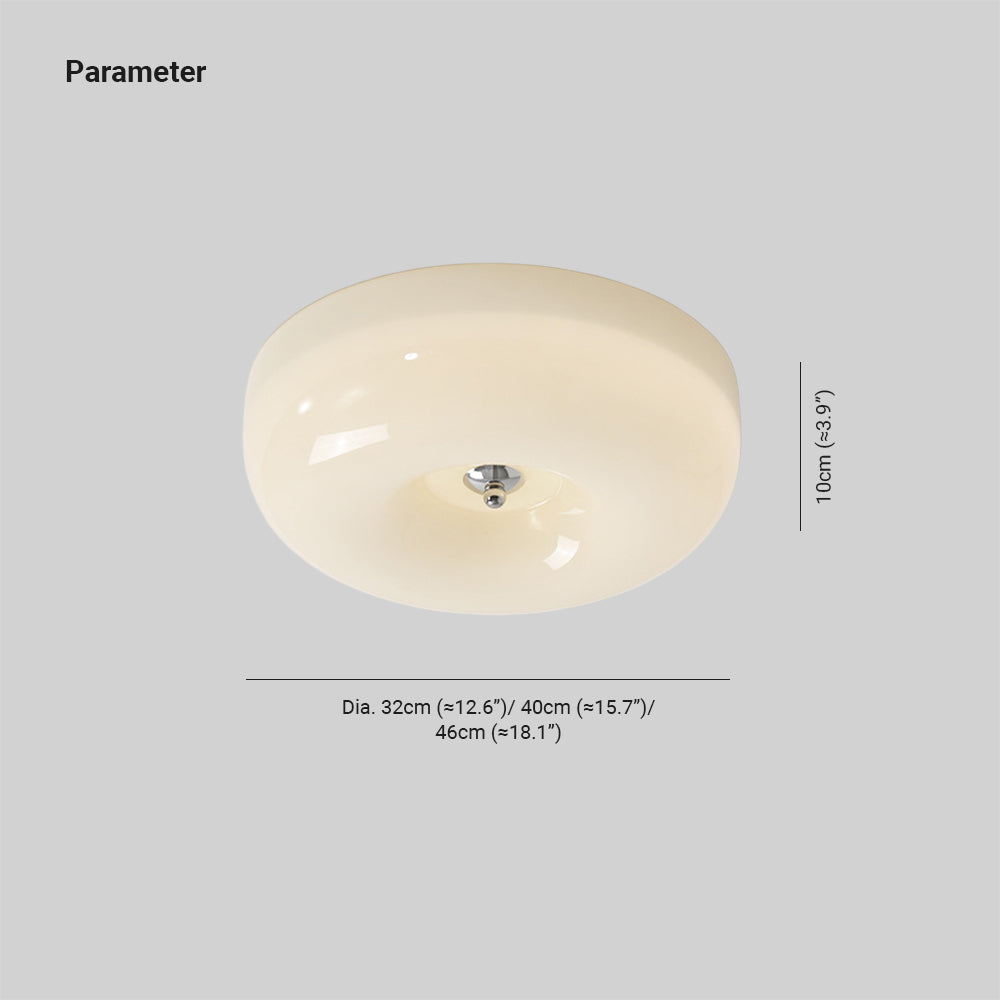 Valentina VintageCeiling Light Cream Glass Bedroom Study Balcony Aisle