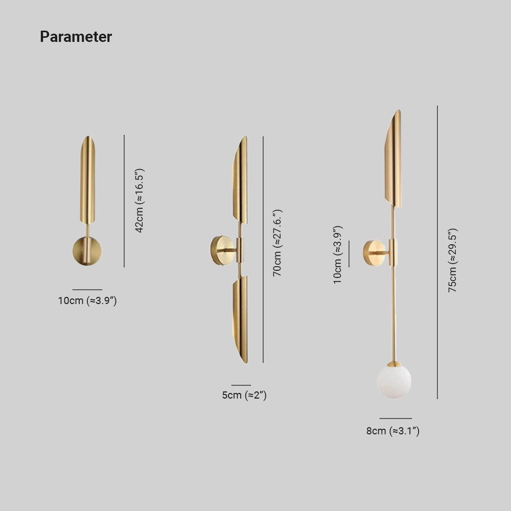 Arisha Modern LED Wall Lamp Glass Warm Garden Corridor - Letslighting