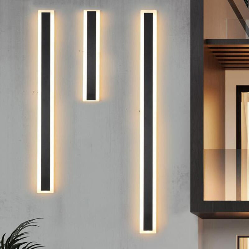Arisha Radiation Linear Acrylic Outdoor Wall Lamp Garden Corridor - Letslighting
