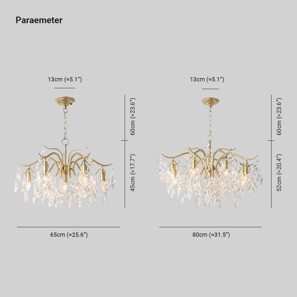 Marilyn Modern Crystal Metal Luxury Chandelier Living Room