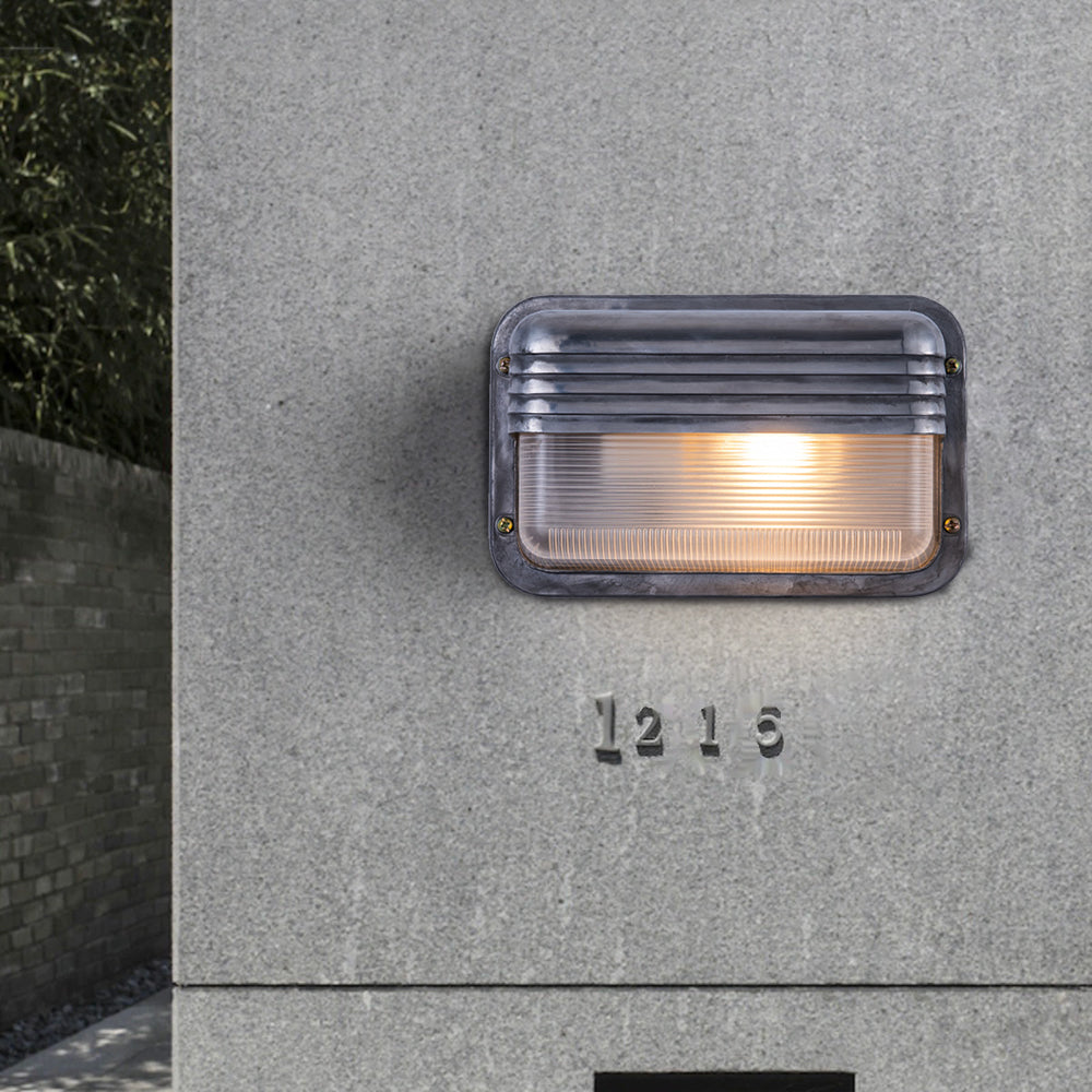 Ray Wall Lamp Geometric Modern Metal Glass Outdoor