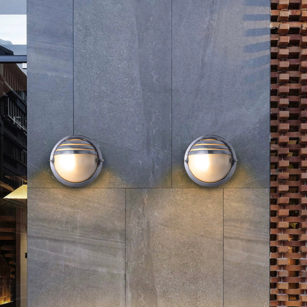 Ray Wall Lamp Geometric Modern Metal Glass Outdoor