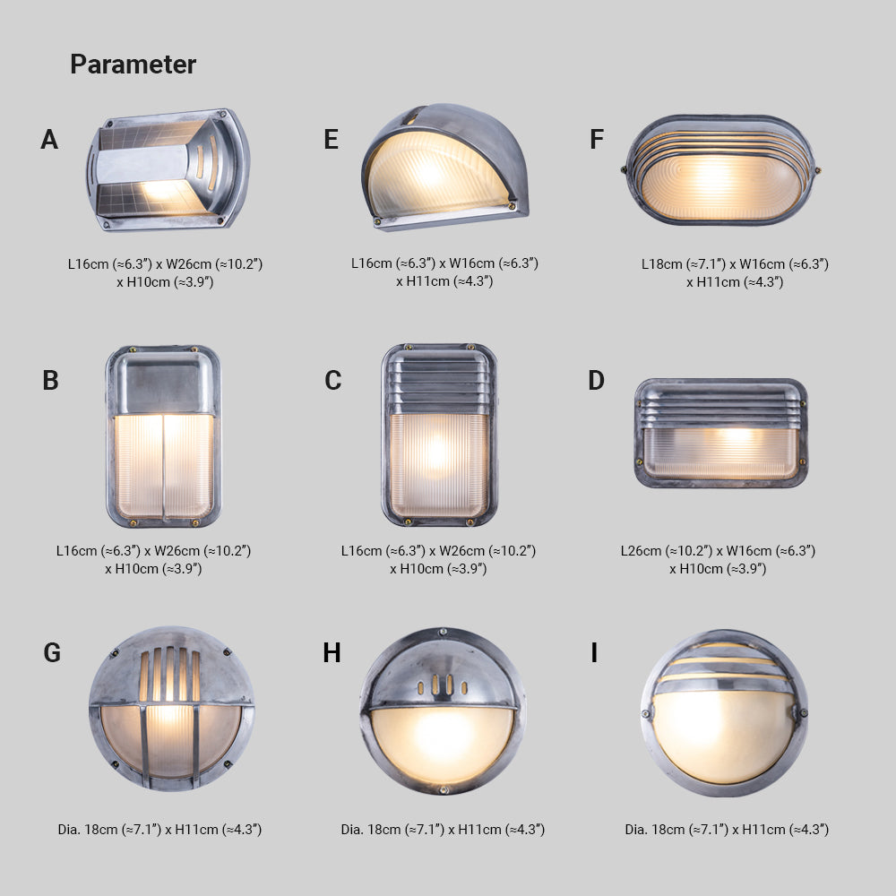 Ray Wall Lamp Geometric Modern Metal Glass Outdoor