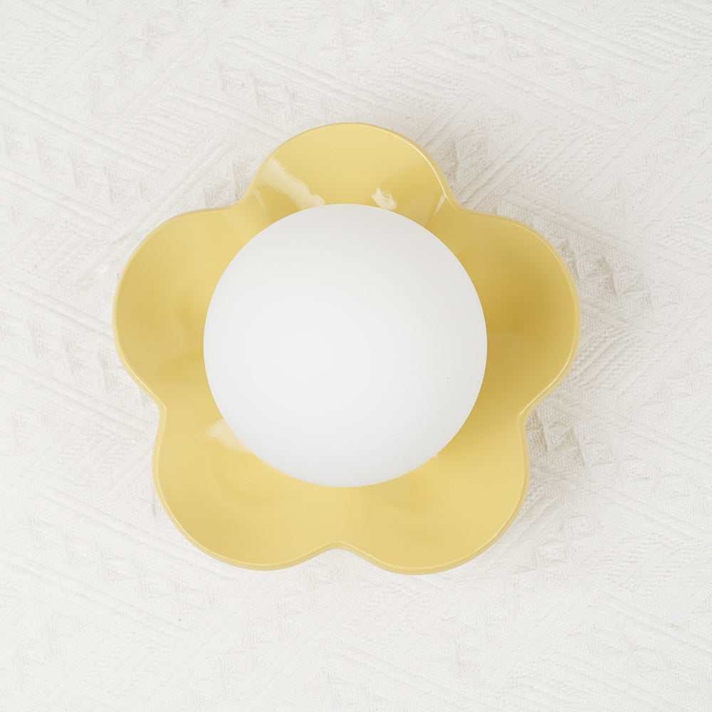 Meluna Yellow Flower Wall Lamp - Letslighting