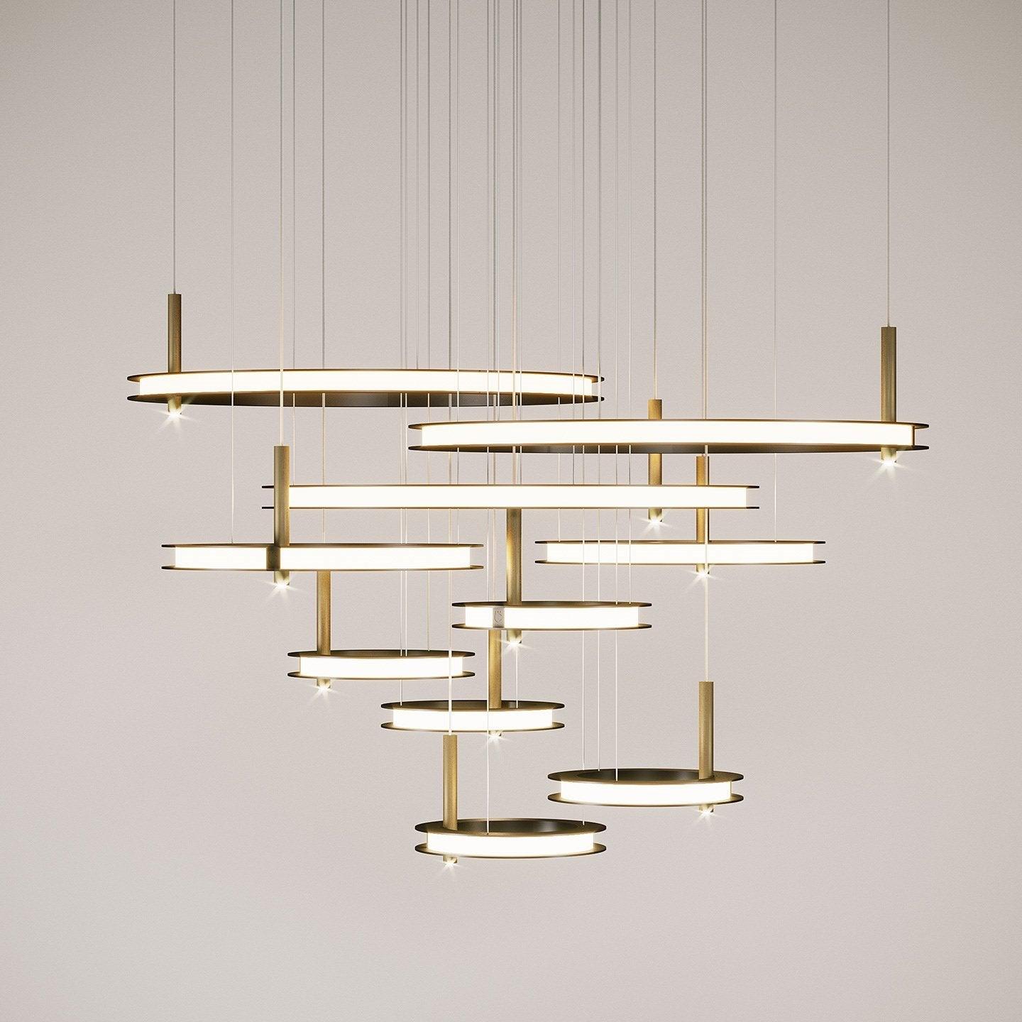 Aurora Chandelier Ring Layered Minimalist - Letslighting