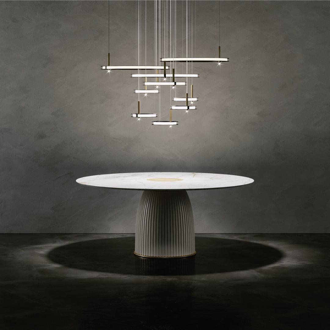 Aurora Chandelier Ring Layered Minimalist - Letslighting