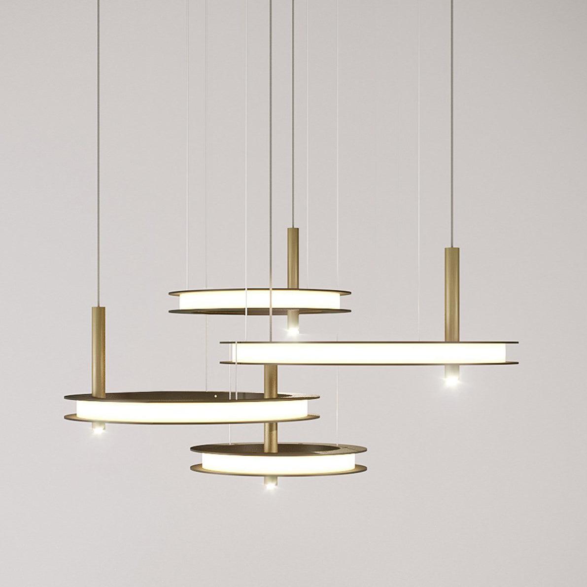 Aurora Chandelier Ring Layered Minimalist - Letslighting