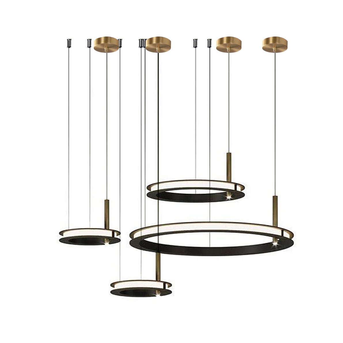 Aurora Chandelier Ring Layered Minimalist - Letslighting