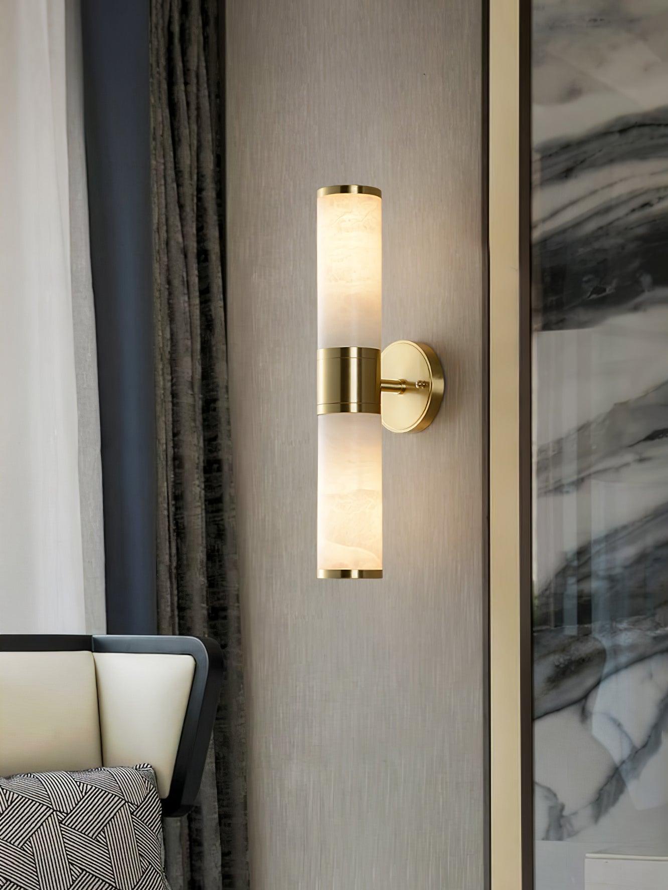 Kaia Minimalist Alabaster Wall Lamp - Letslighting