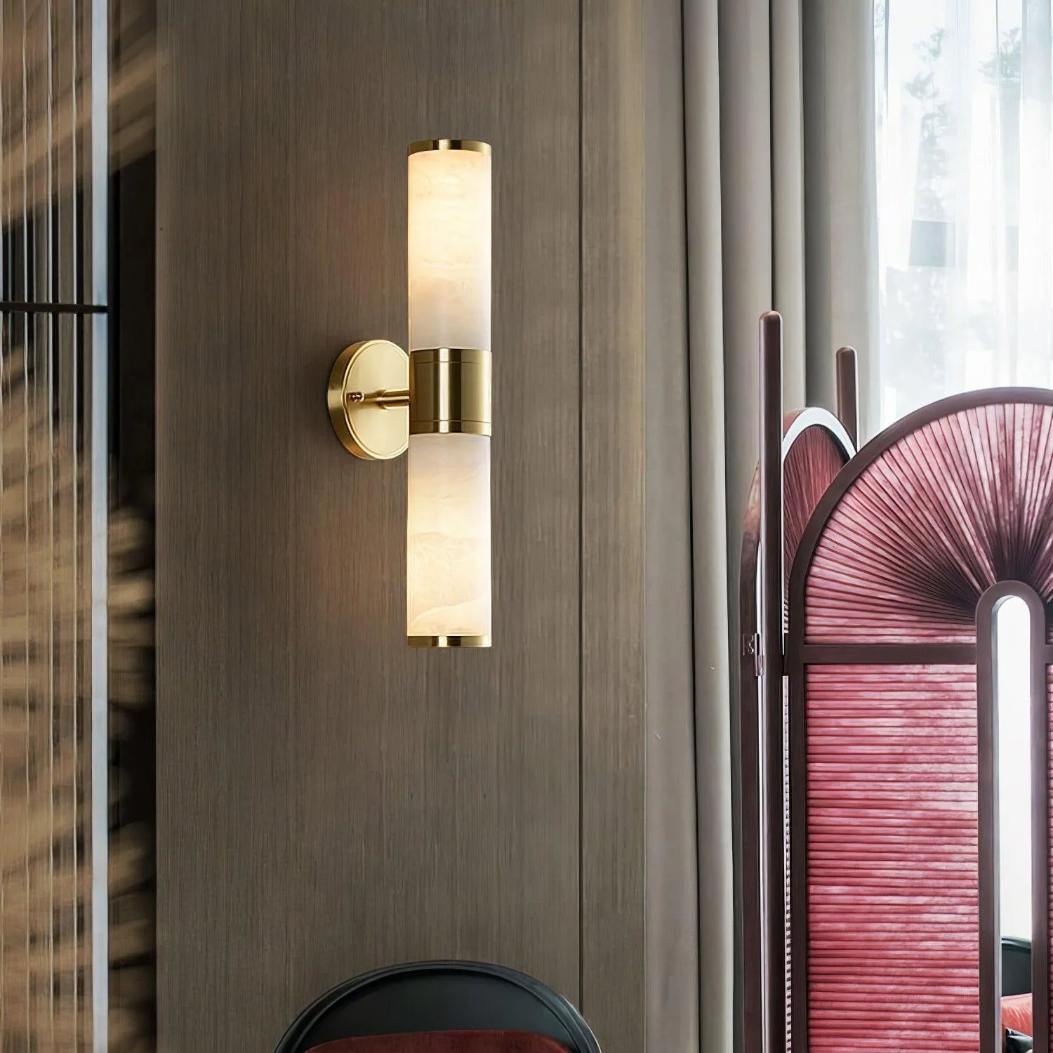 Kaia Minimalist Alabaster Wall Lamp - Letslighting