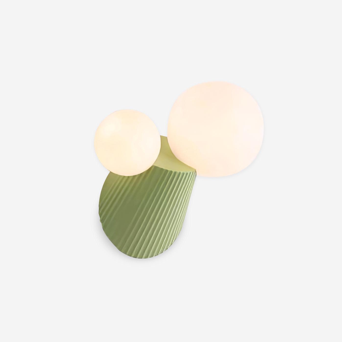 Wall Light Playful Asymmetry with Dual Frosted Glass Globes - Letslighting