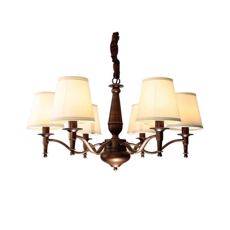 Zosolia Vintage Industrial Luxury Brass Fabric Chandelier - Letslighting