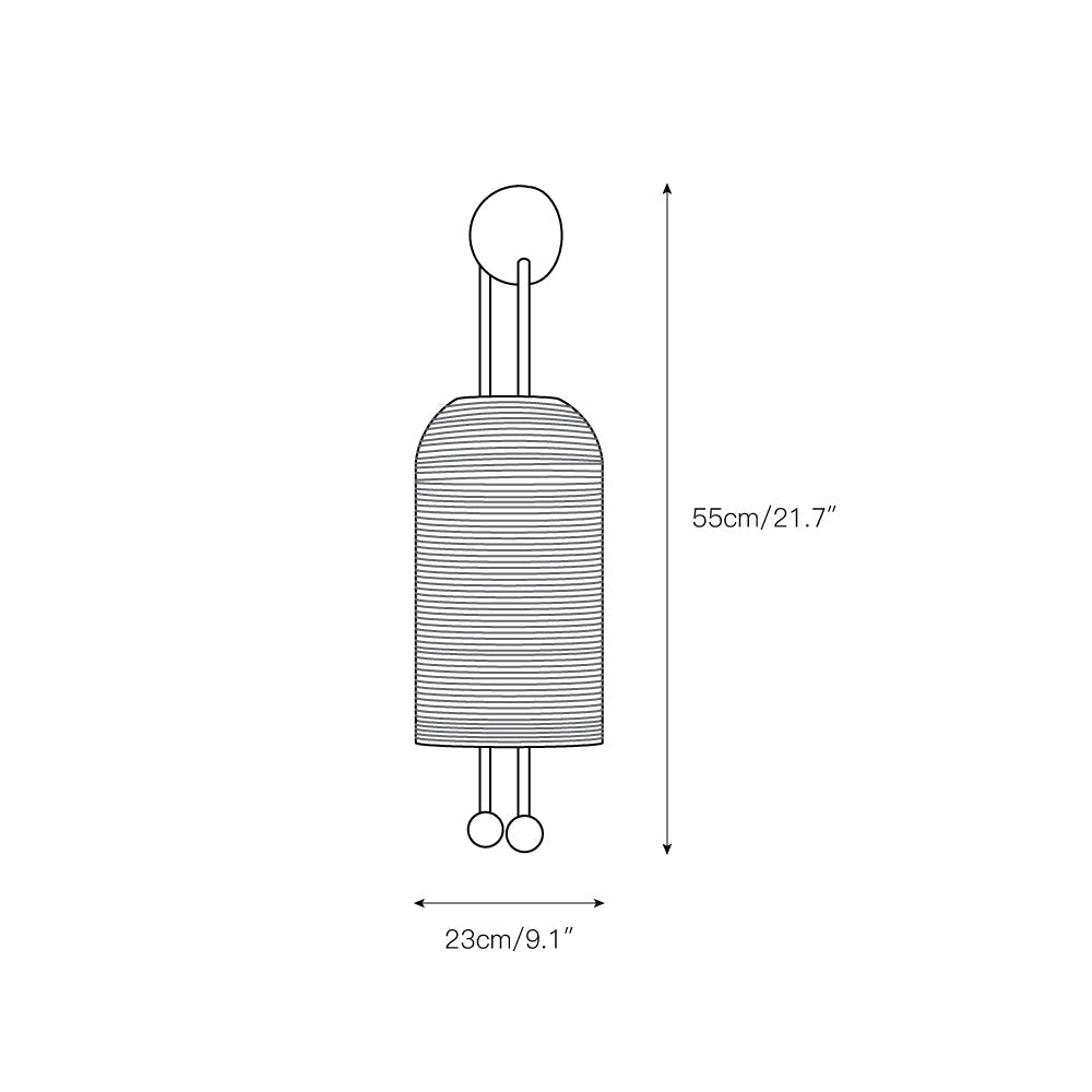 Zelaeora Modern Minimalist Glass Lantern Sconce Wall Lamp - Letslighting