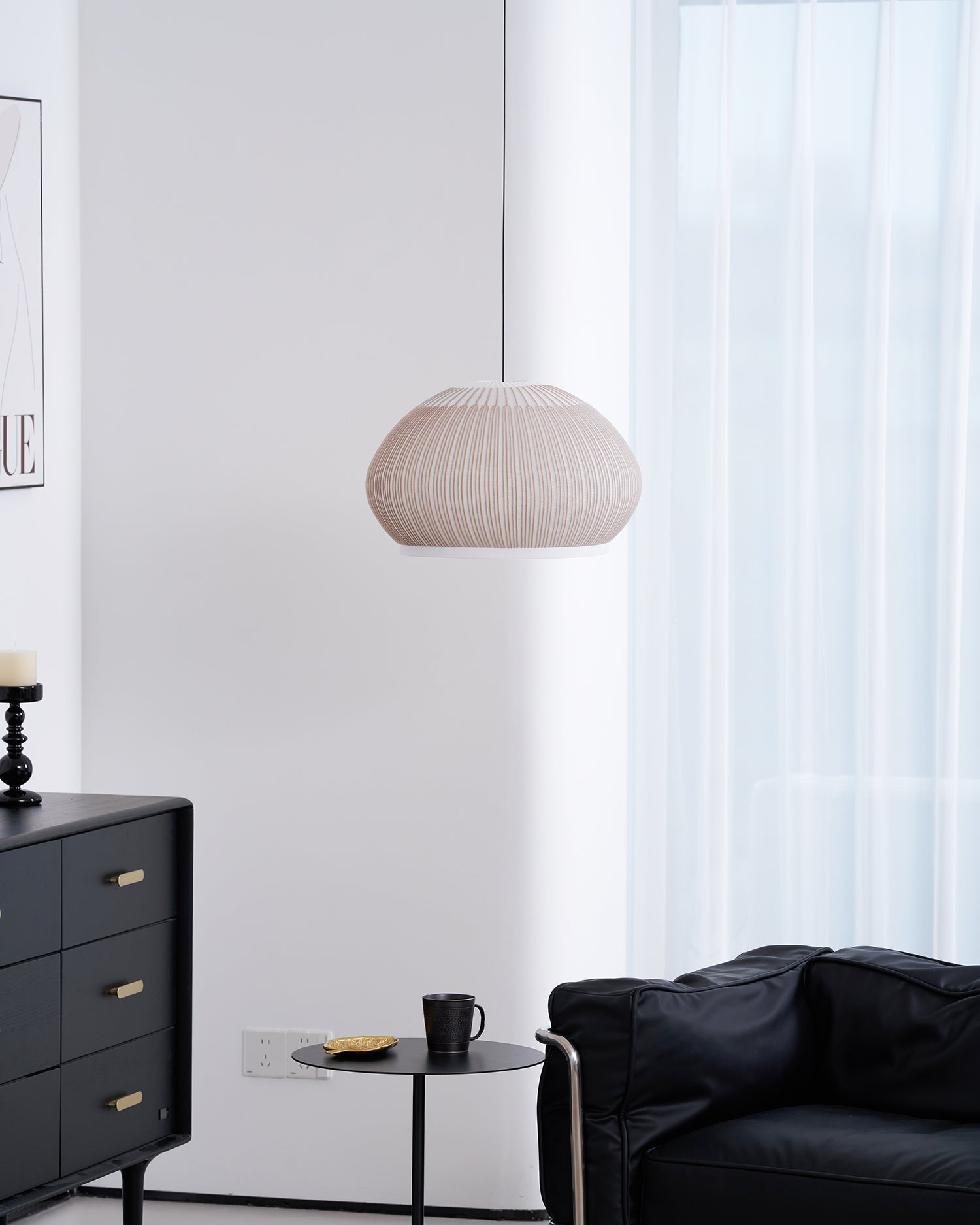 Blythe Minimalist Fabric Pendant Light - Letslighting
