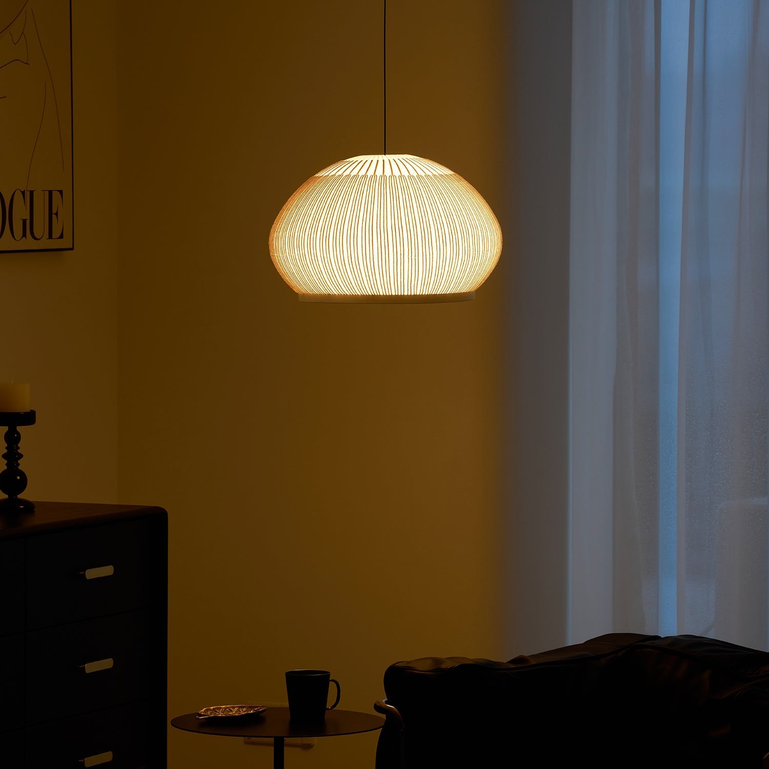 Blythe Minimalist Fabric Pendant Light - Letslighting