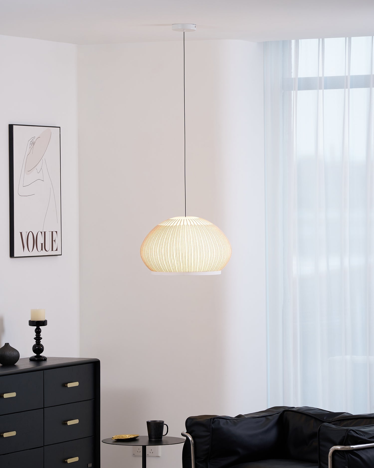 Blythe Minimalist Fabric Pendant Light - Letslighting