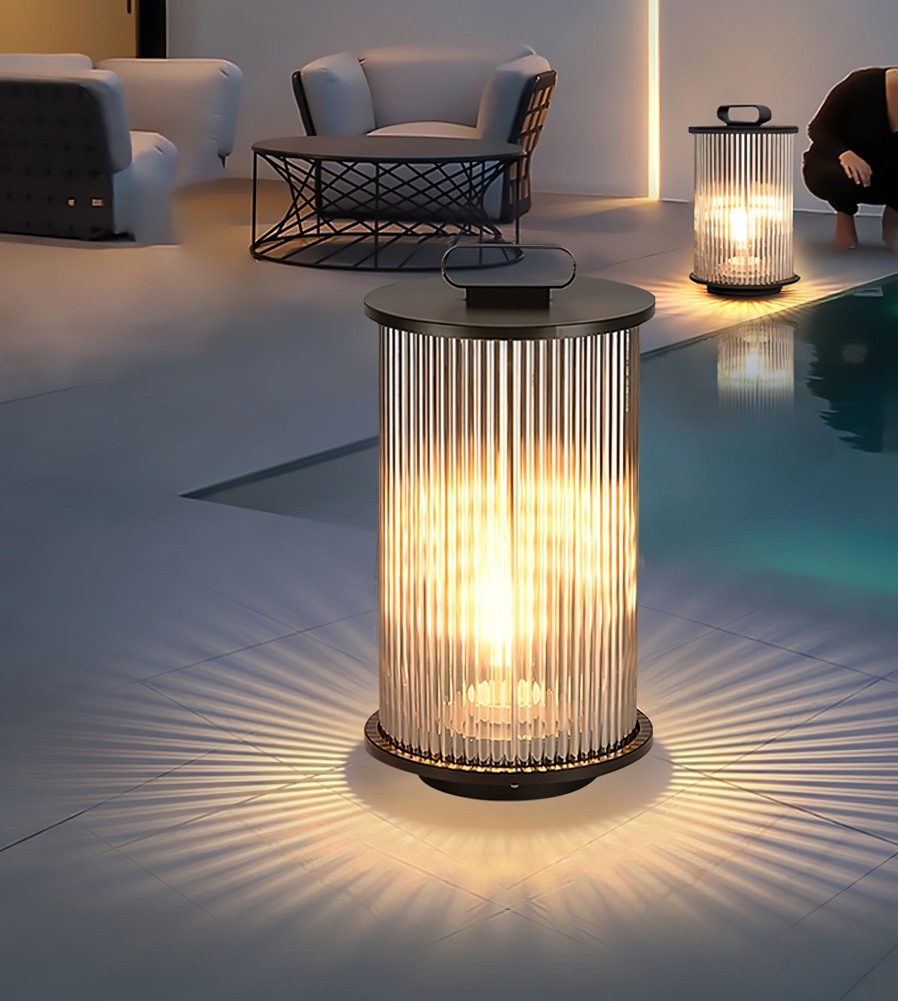 Niri Steel Acrylic Minimalist Floor Lamp - Letslighting