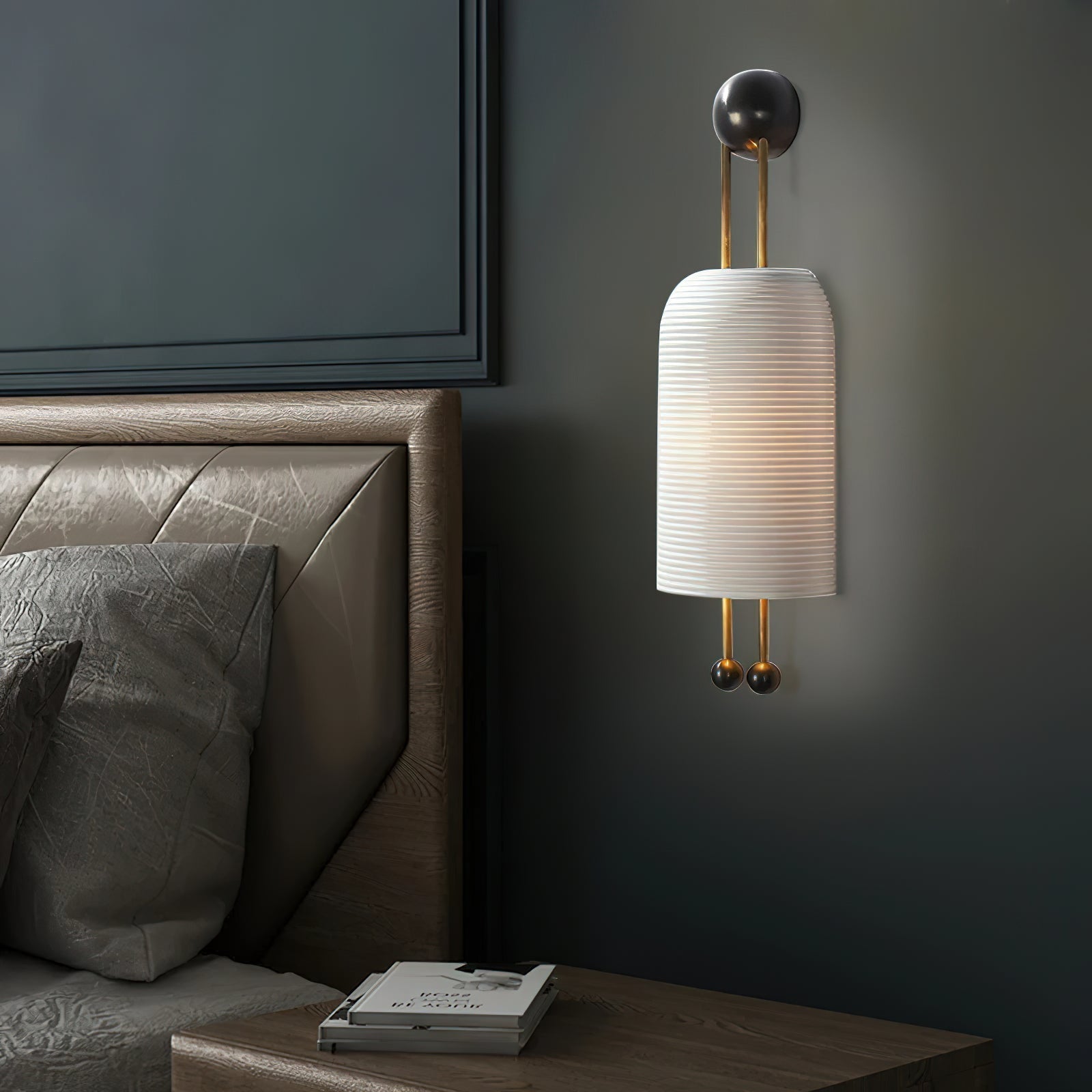 Zelaeora Modern Minimalist Glass Lantern Sconce Wall Lamp - Letslighting