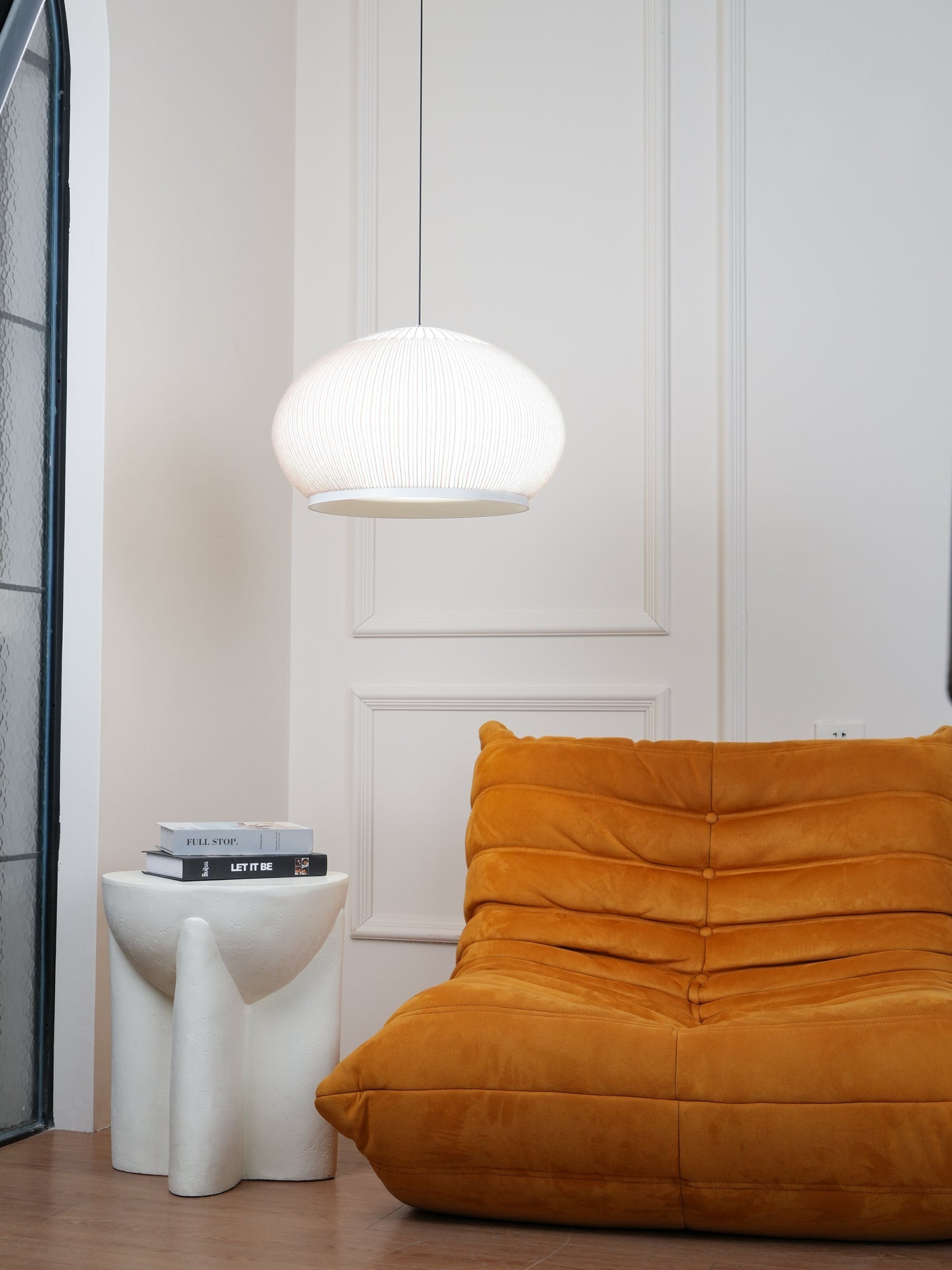 Blythe Minimalist Fabric Pendant Light - Letslighting