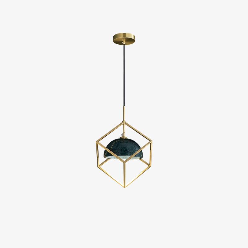 Cubo Modern Brass Pendant Lamp - Letslighting