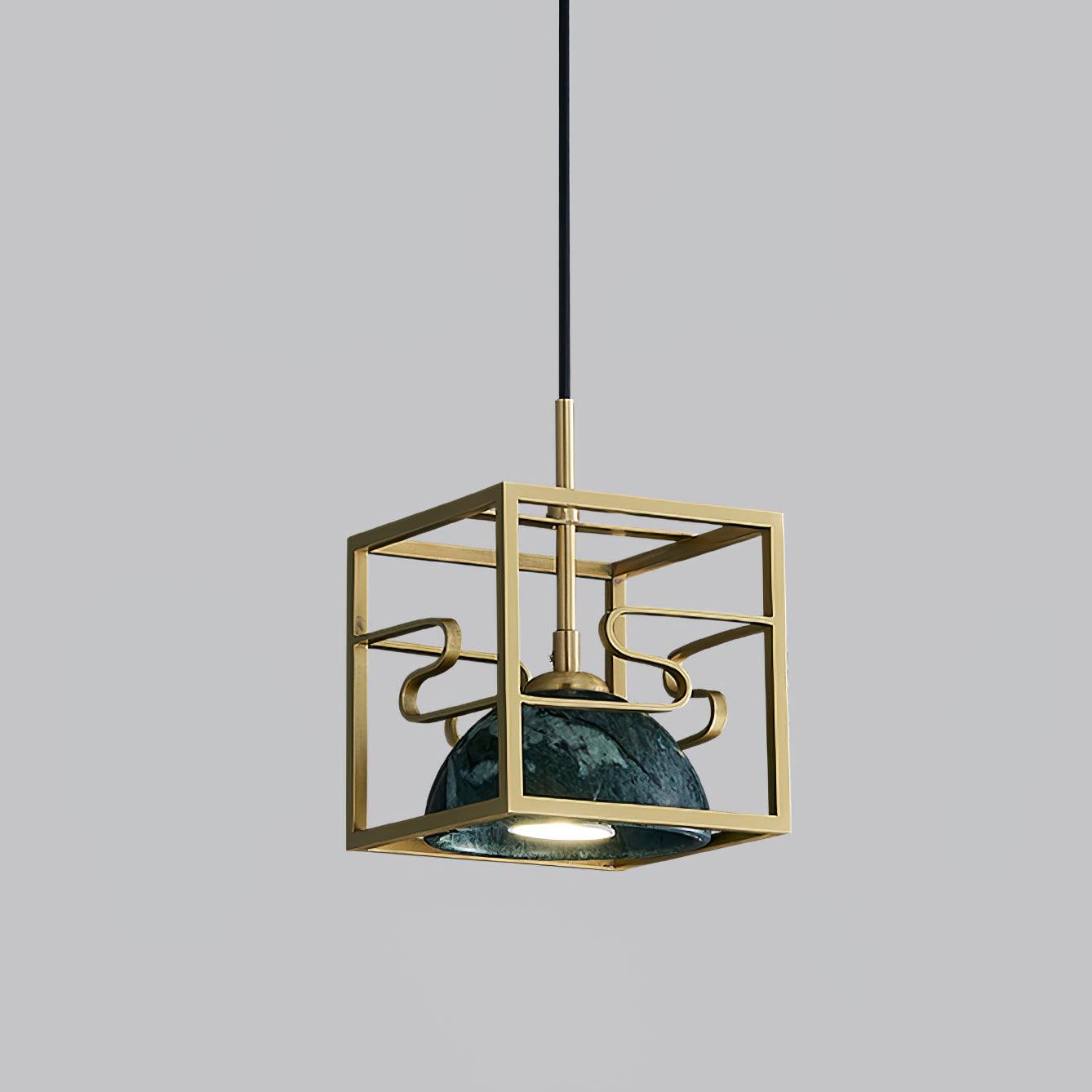 Cubo Modern Brass Pendant Lamp - Letslighting
