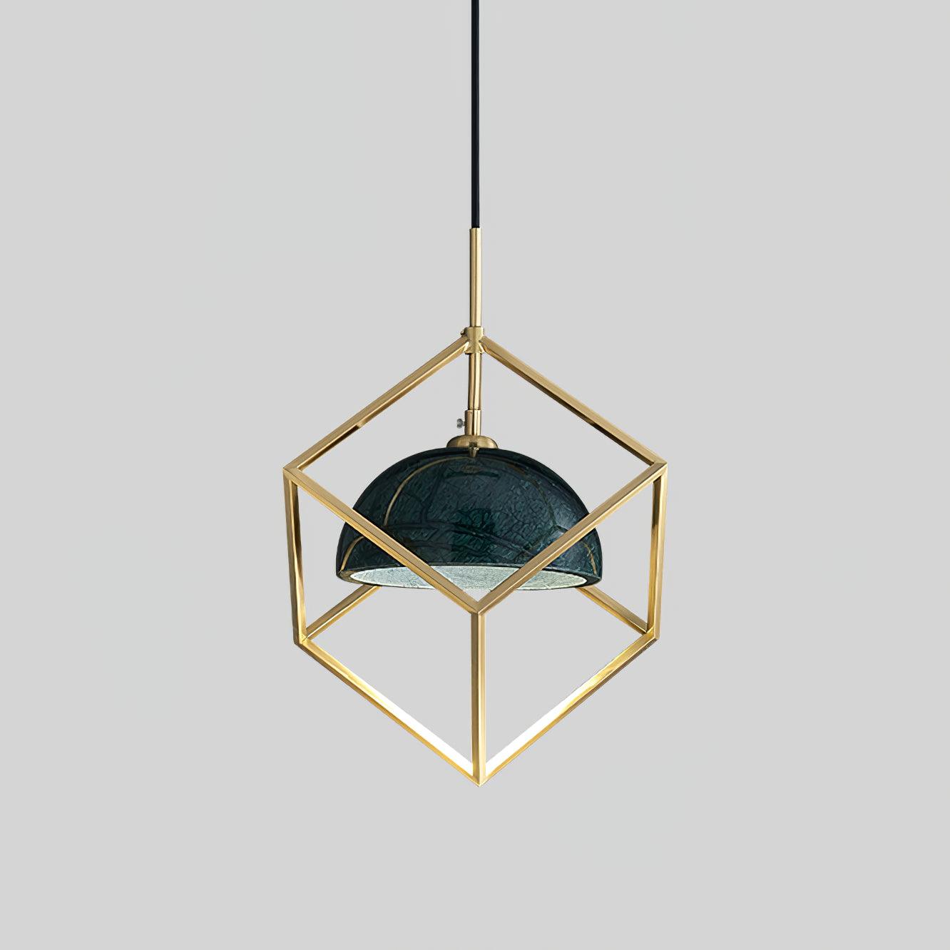 Cubo Modern Brass Pendant Lamp - Letslighting