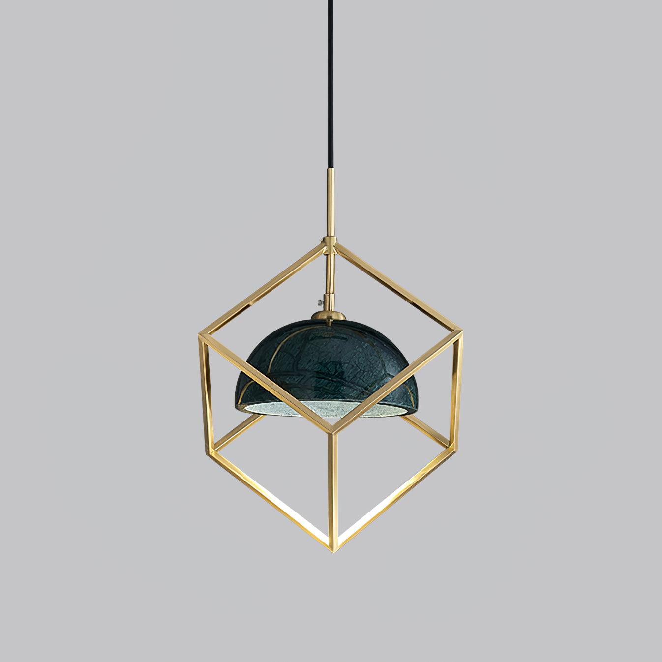 Cubo Modern Brass Pendant Lamp - Letslighting