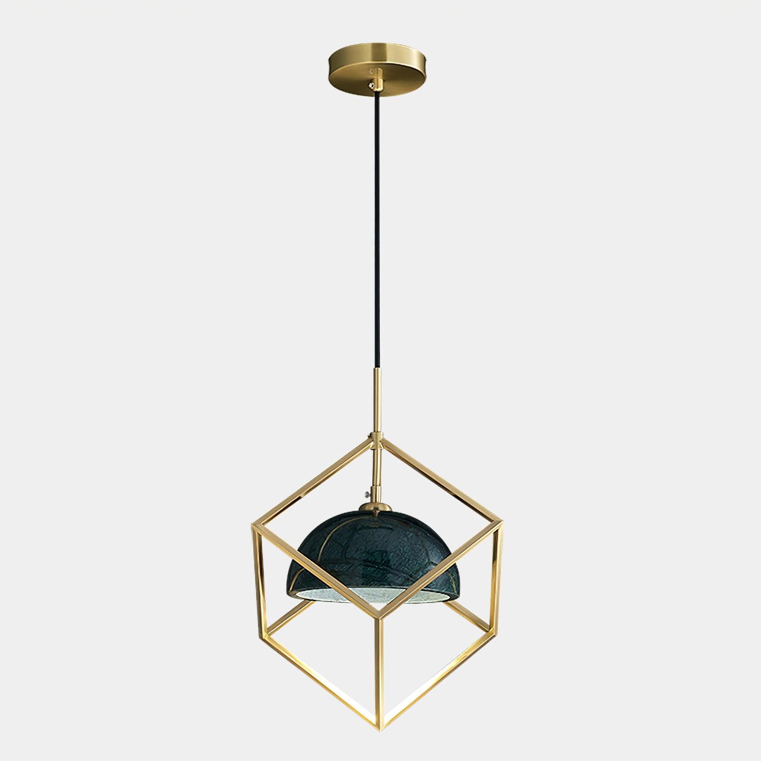 Cubo Modern Brass Pendant Lamp - Letslighting