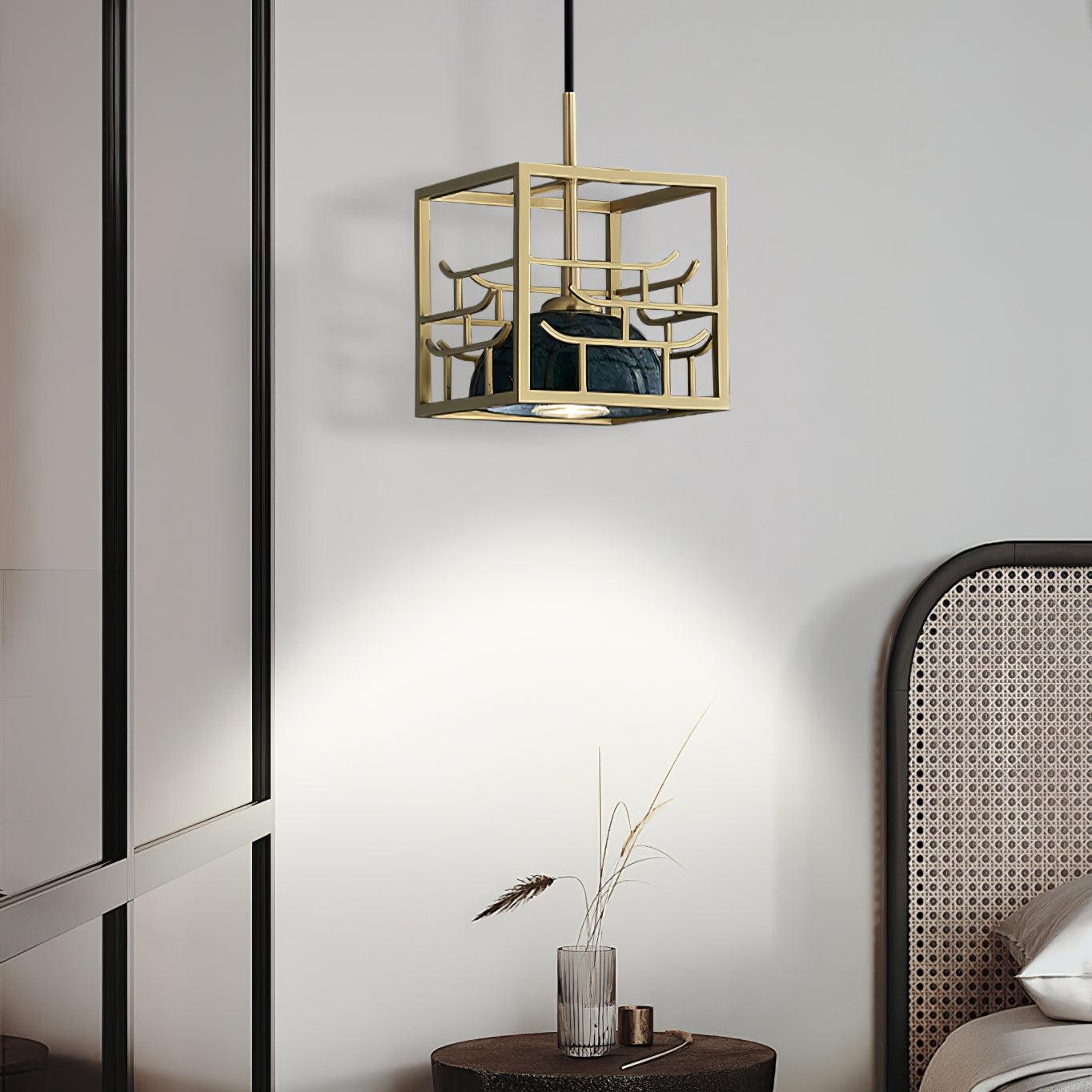 Cubo Modern Brass Pendant Lamp - Letslighting